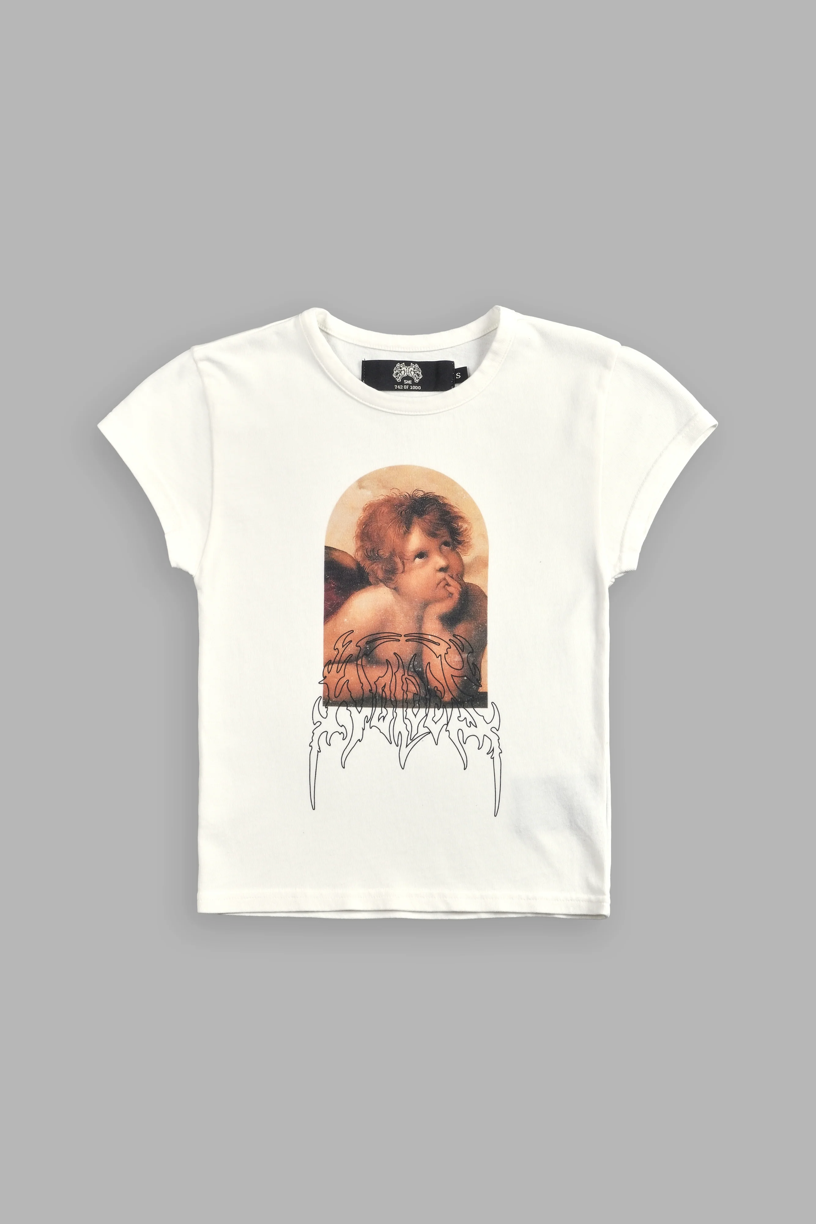 Above "Baby" Tee in Cream - Image 3