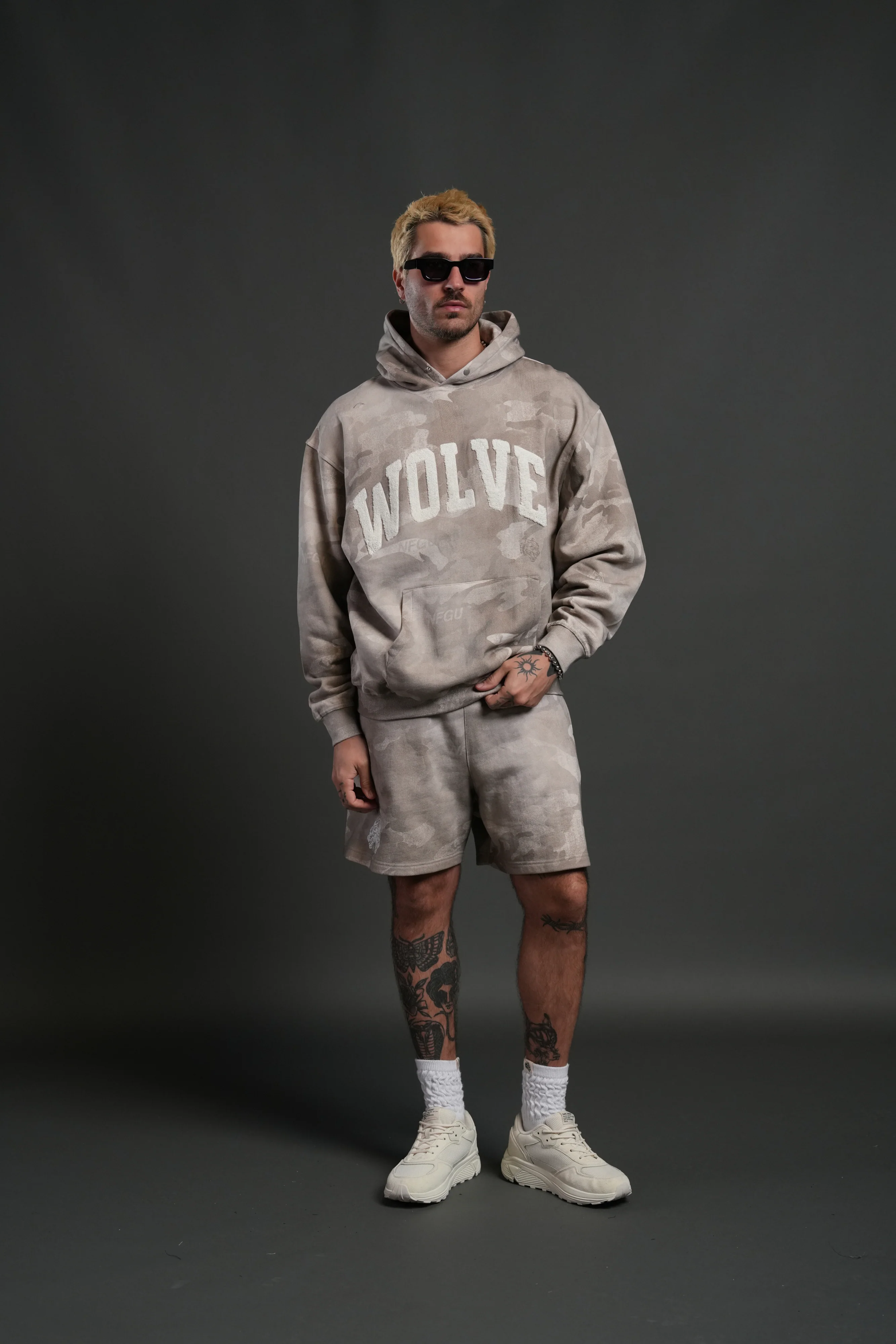 Always Loyal Unisex "Pierce" Hoodie in Clay Vintage Woodland Camo - Image 3