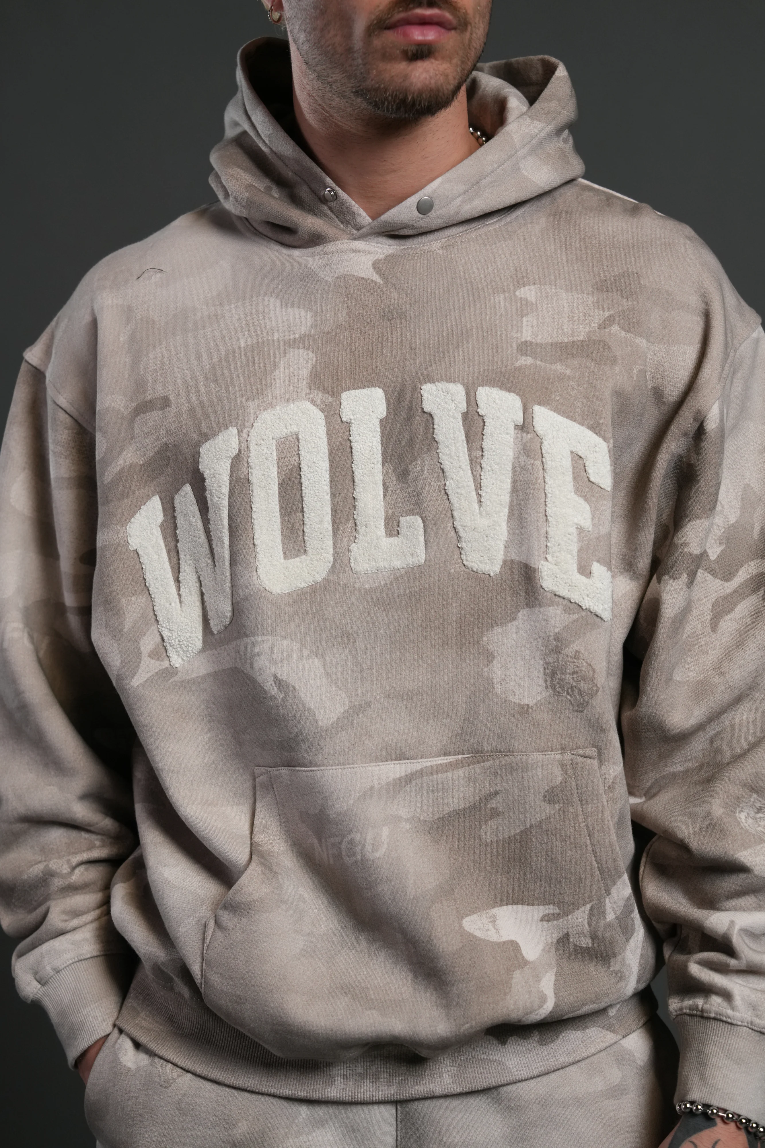 Always Loyal Unisex "Pierce" Hoodie in Clay Vintage Woodland Camo - Image 4
