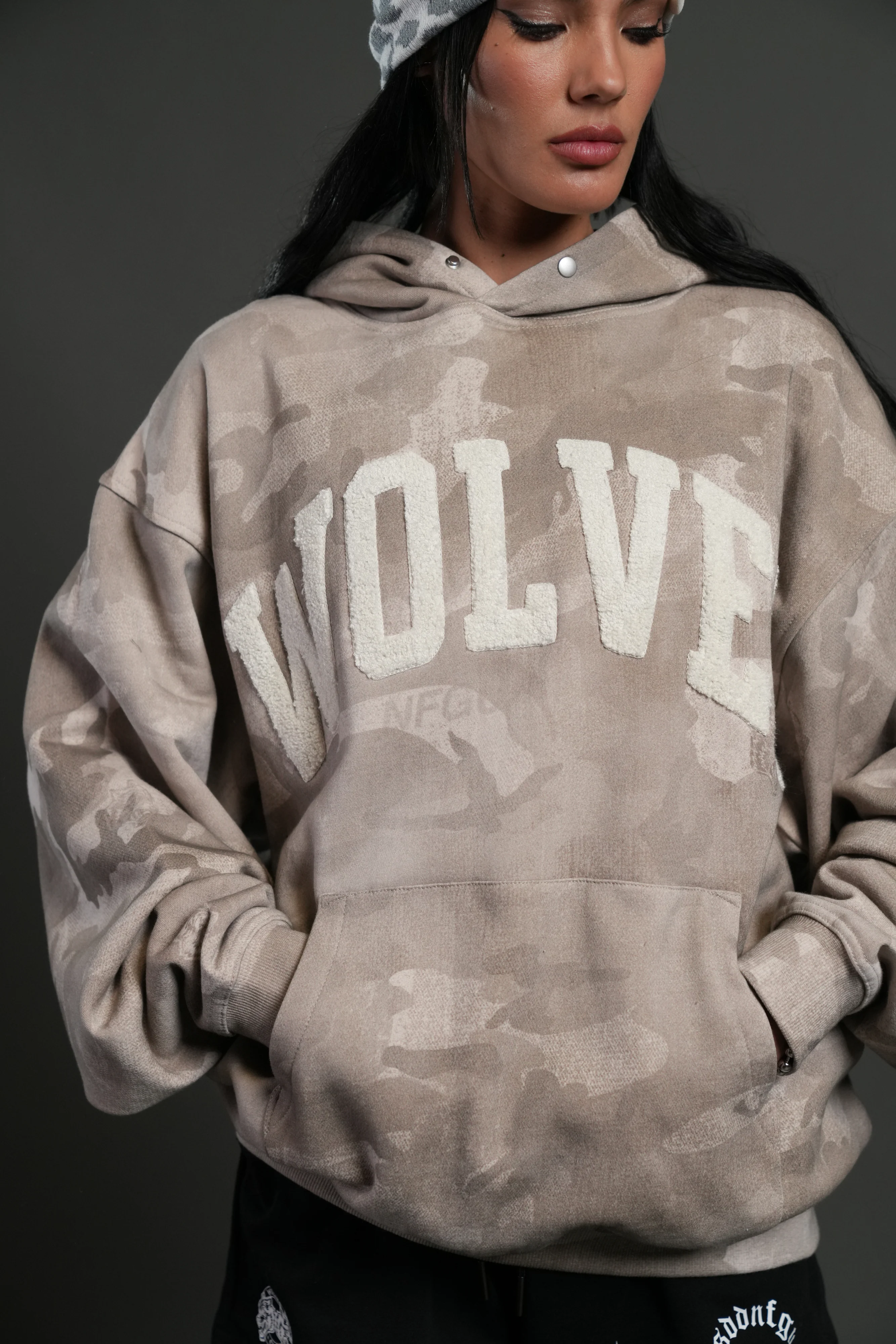 Always Loyal Unisex "Pierce" Hoodie in Clay Vintage Woodland Camo - Image 8