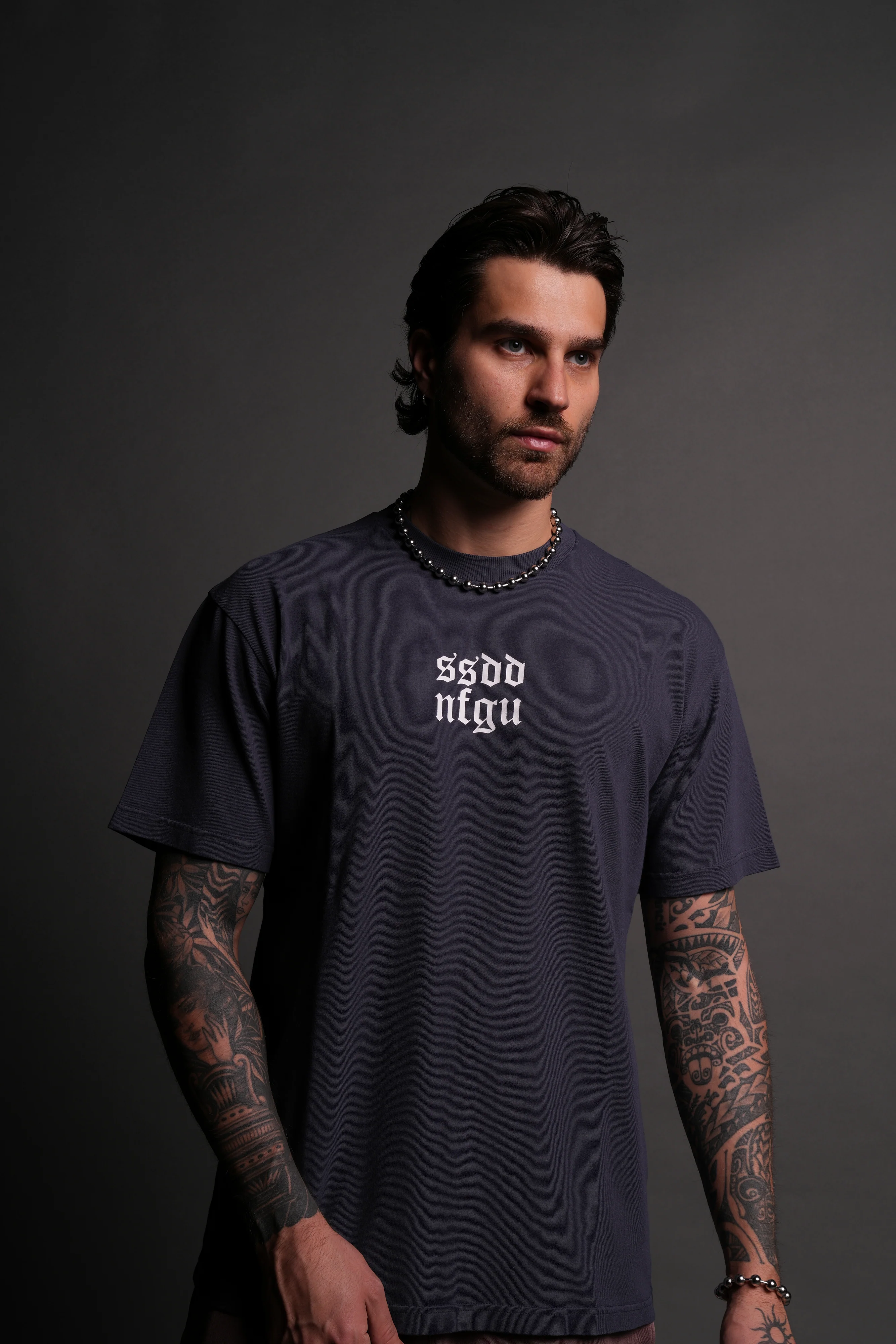 Always SSDDNFGU "Premium Classic" Tee in Midnight Blue - Image 7