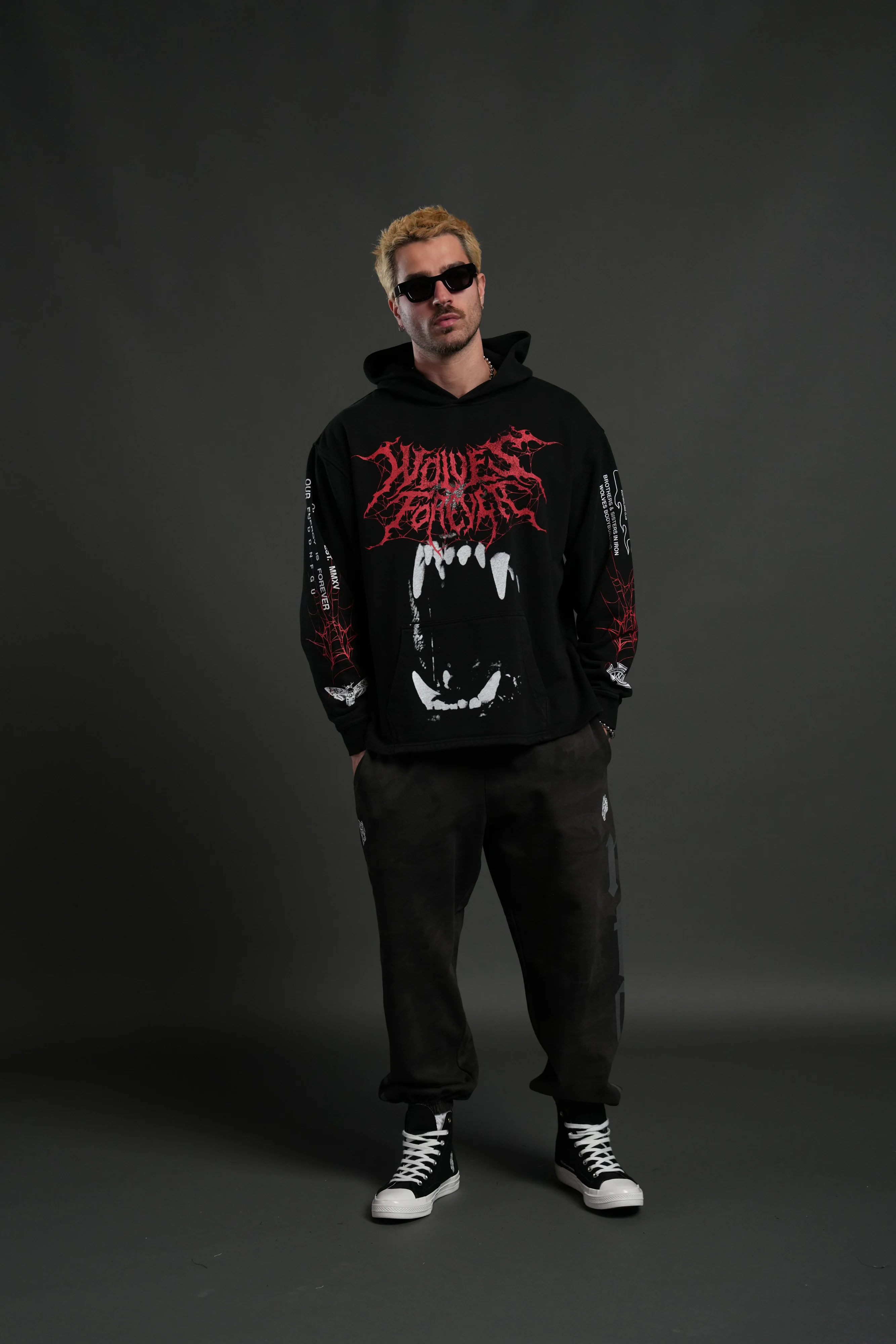 Blood Thirsty Webs "Moaty" Hoodie in Black - Image 5