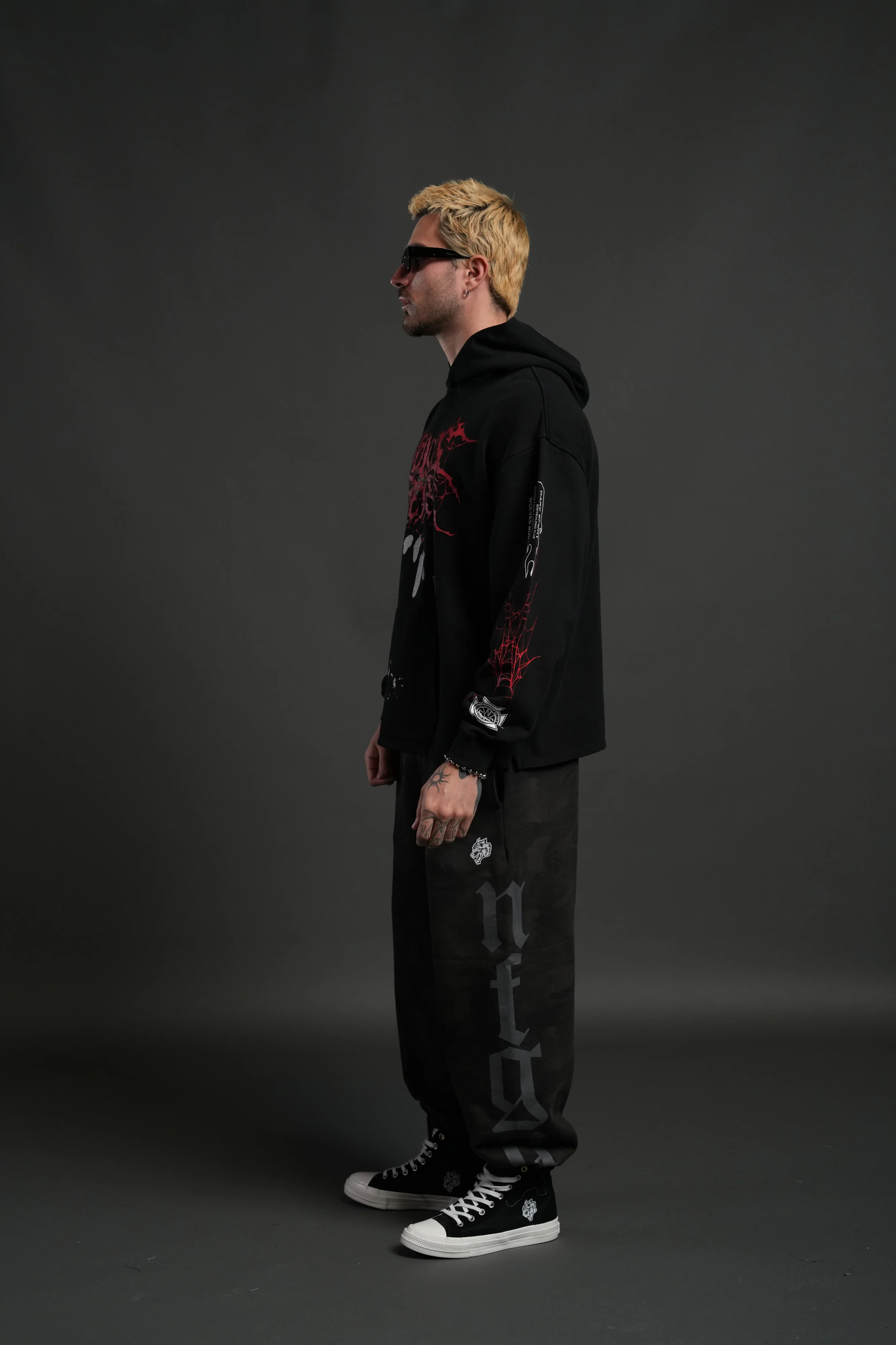 Blood Thirsty Webs "Moaty" Hoodie in Black - Image 7