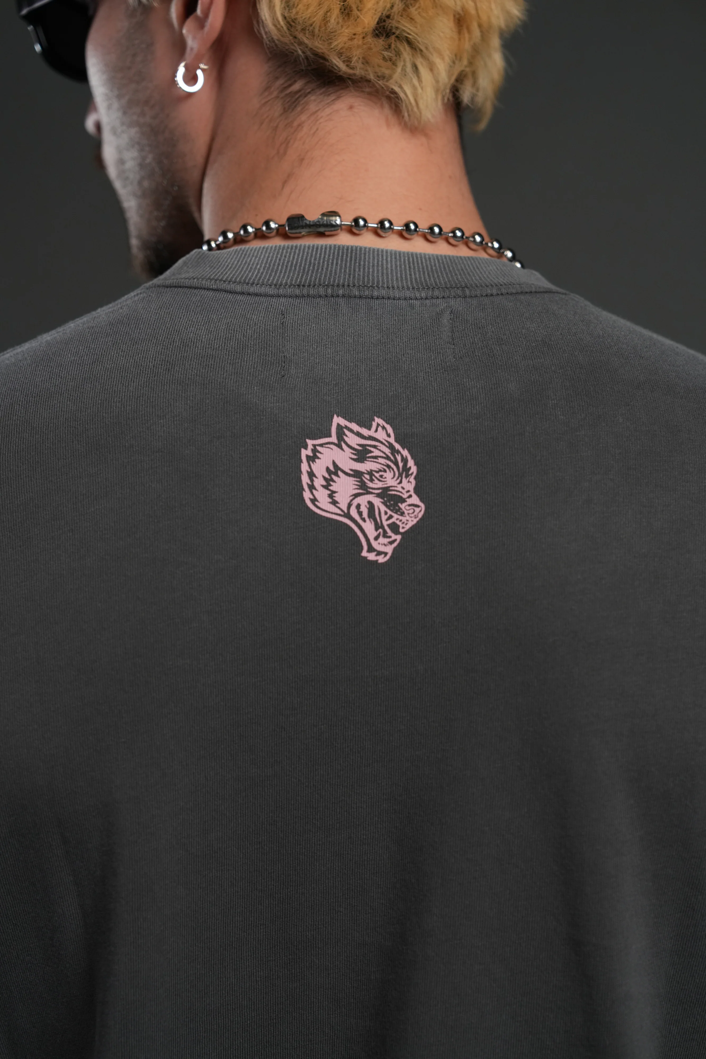 Blood Thirsty Webs "Premium" L/S Tee in Wolf Gray - Image 6