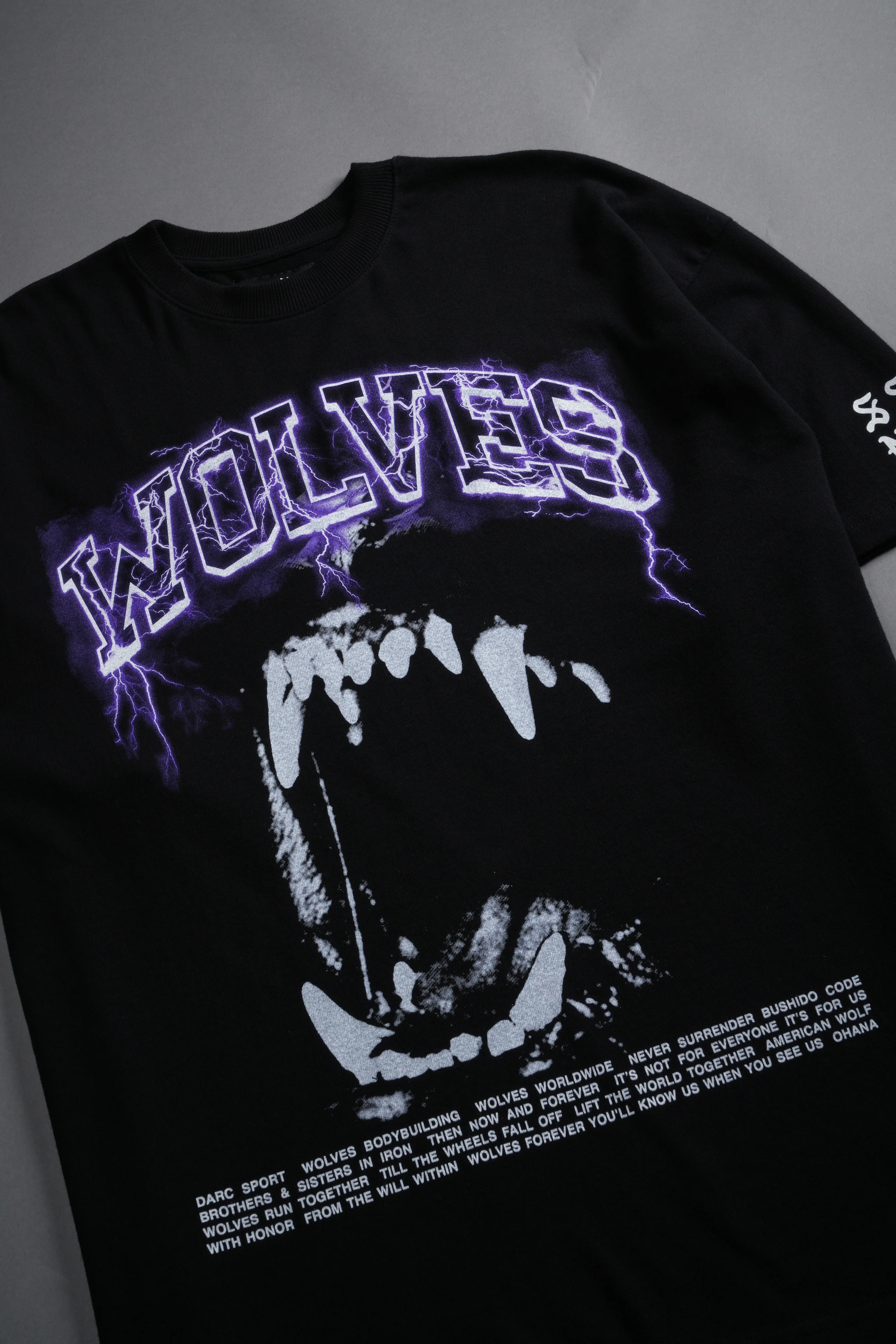 Blood Thunder Premium Oversized Tee in Black - Image 3