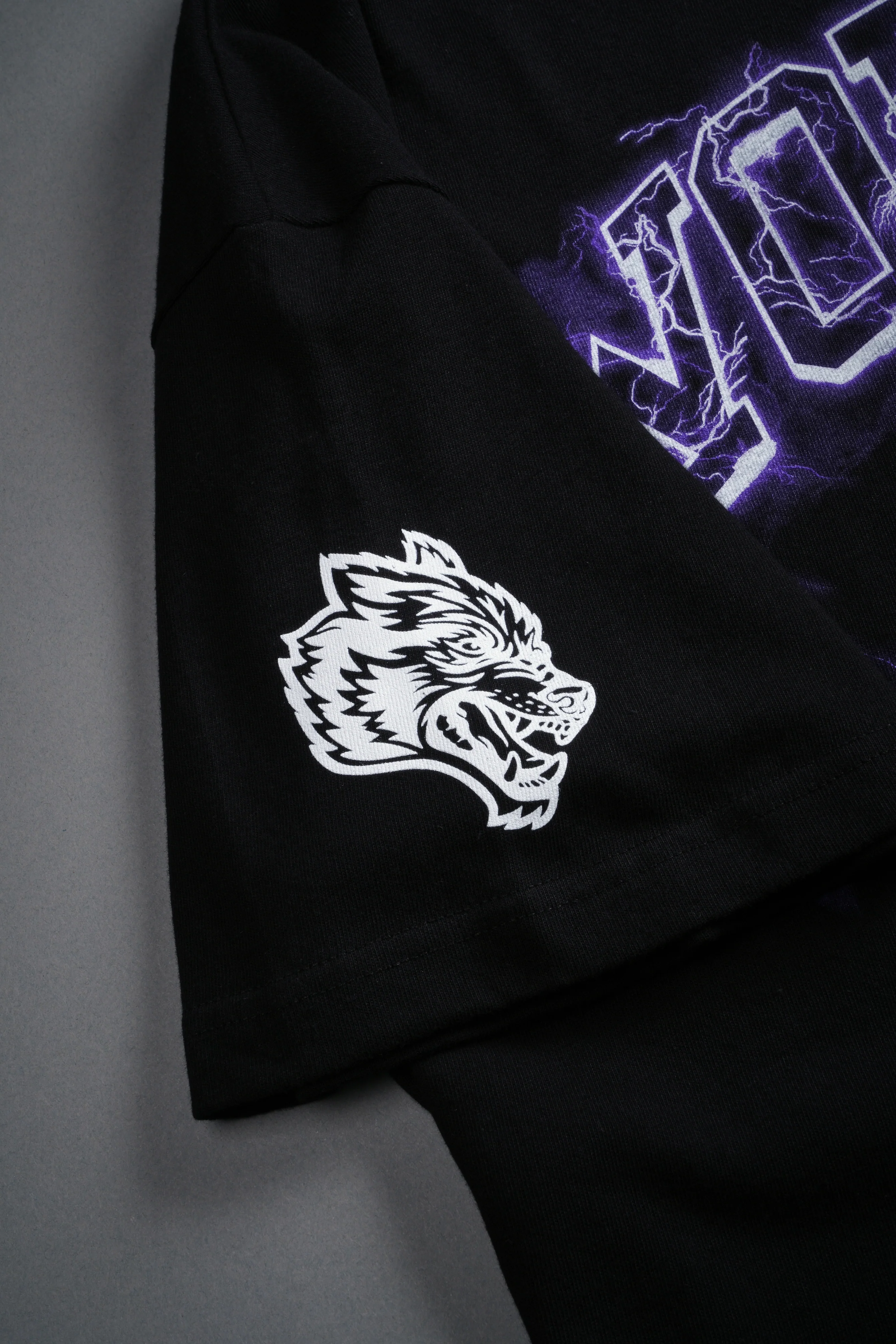 Blood Thunder Premium Oversized Tee in Black - Image 4