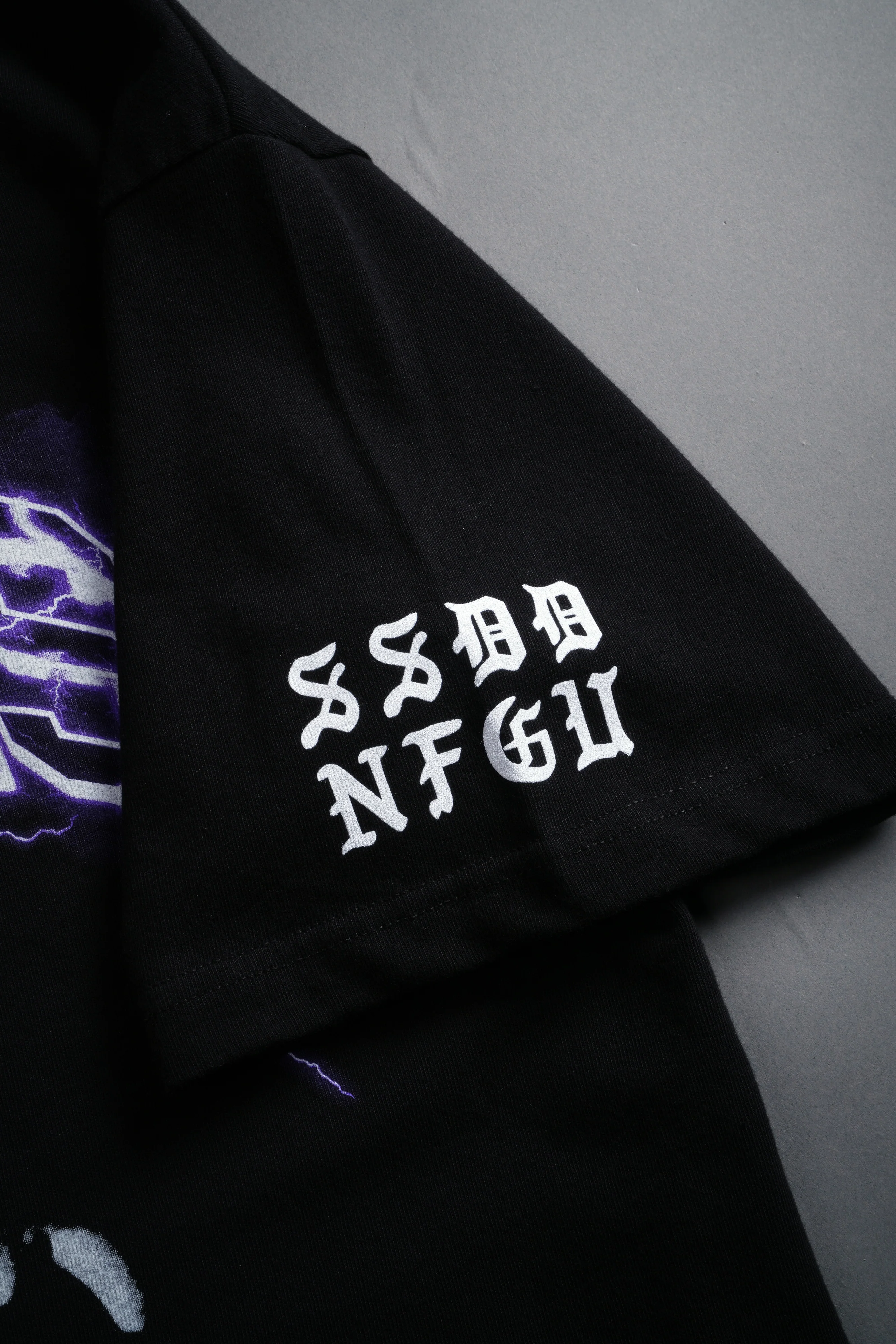 Blood Thunder Premium Oversized Tee in Black - Image 5