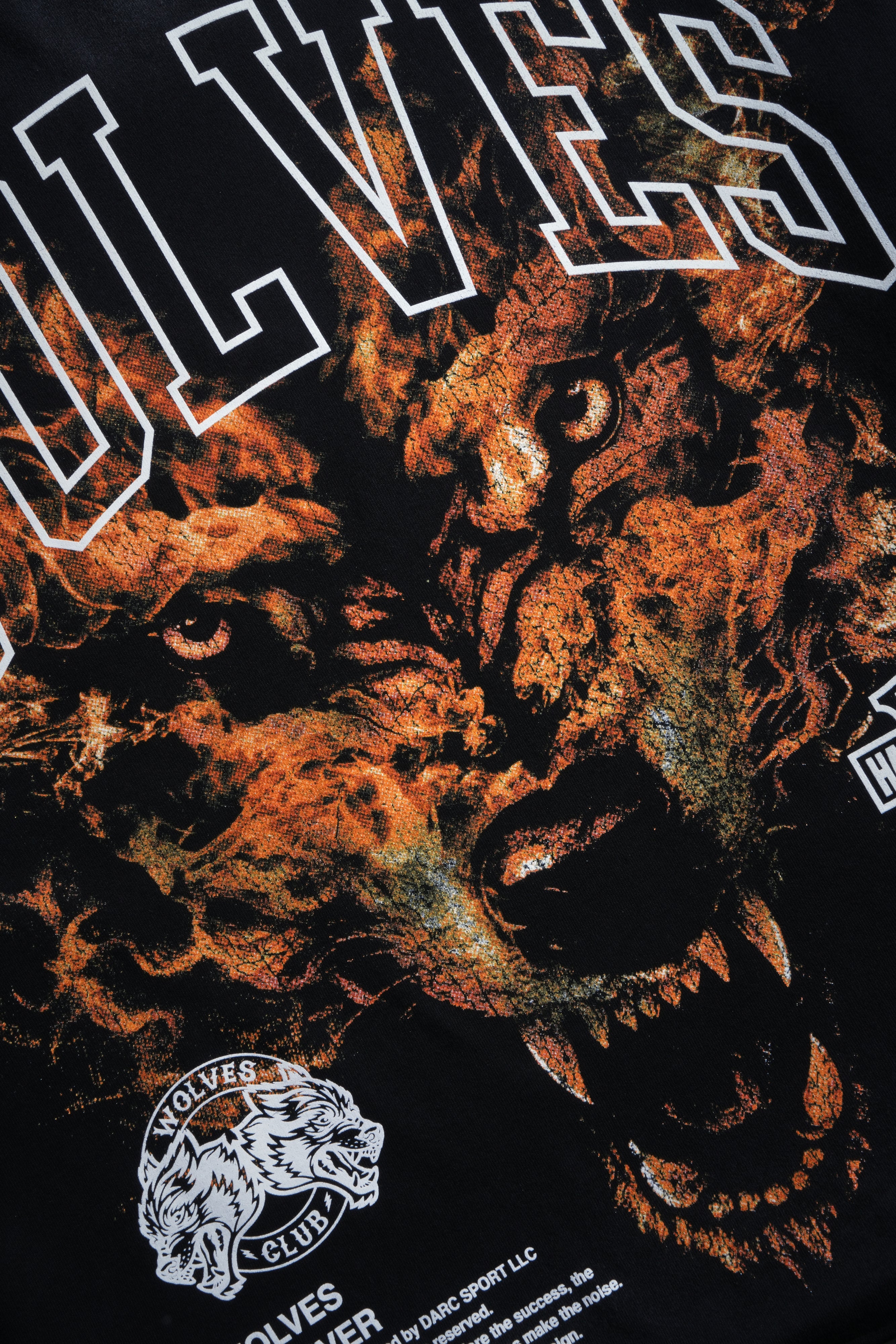 Born From Fire Distressed Grunge Mid-Length Raw Hem Tee in Black Drift Wash - Image 7