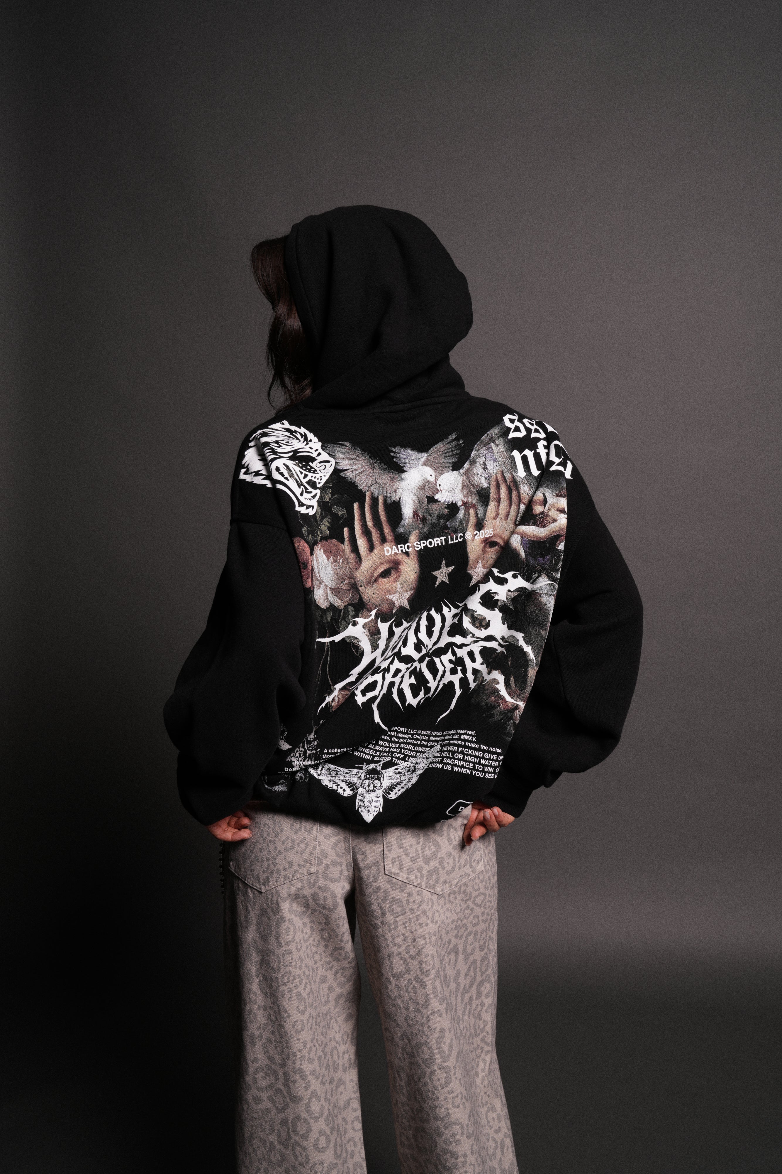 Born Stoic "Pierce" Hoodie in Black - Image 4