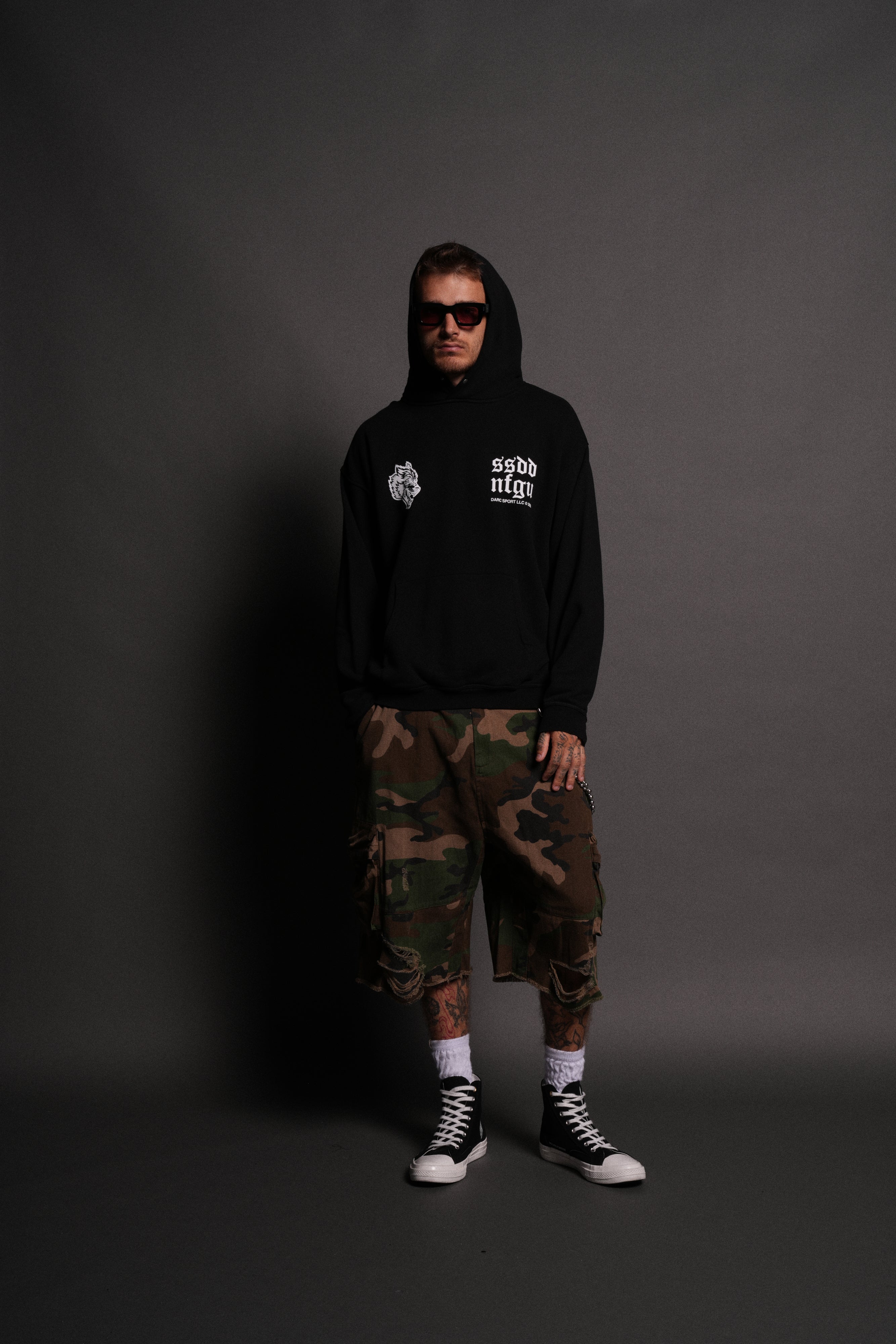 Born Stoic "Pierce" Hoodie in Black - Image 5