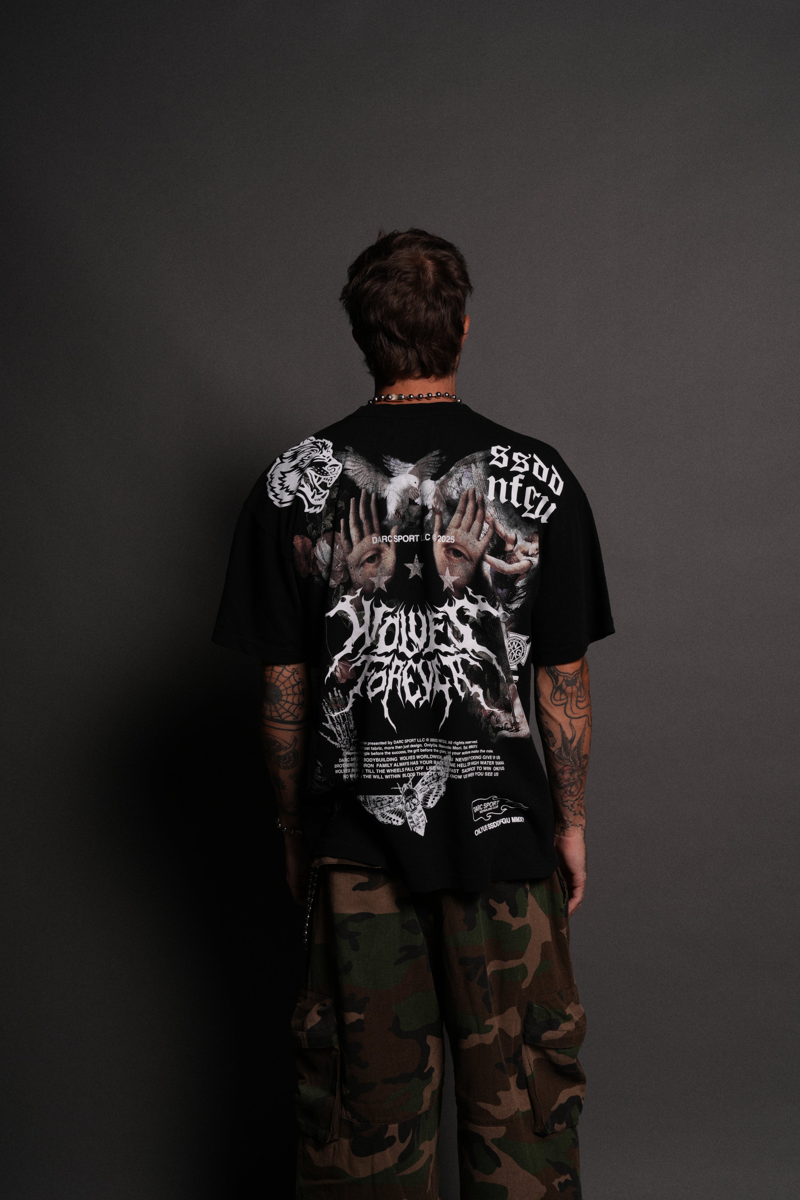 Born Stoic "Premium" Oversized Tee in Black - Image 4