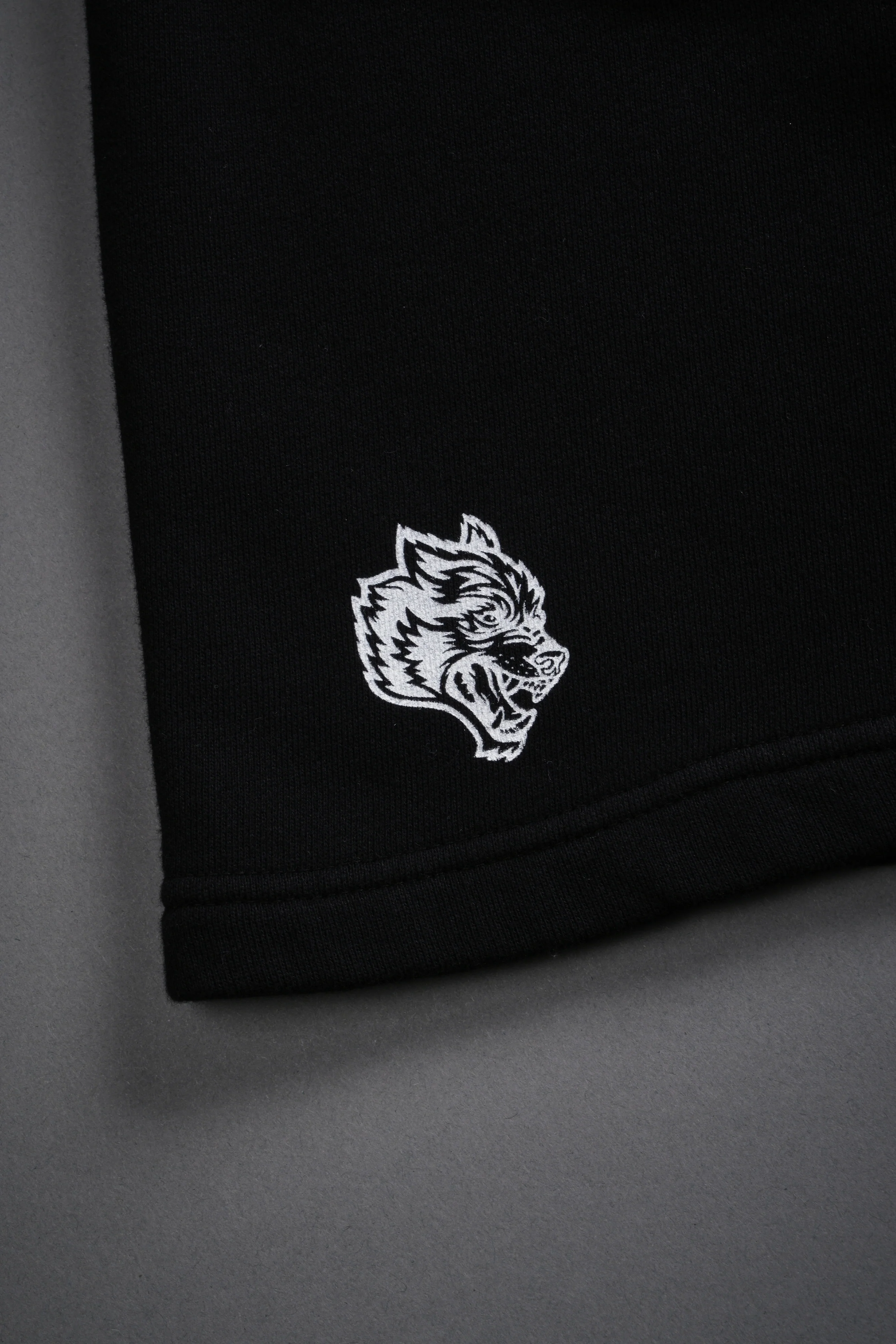 Box Patch Dual Post Lounge Sweat Shorts V2 in Black - Image 10