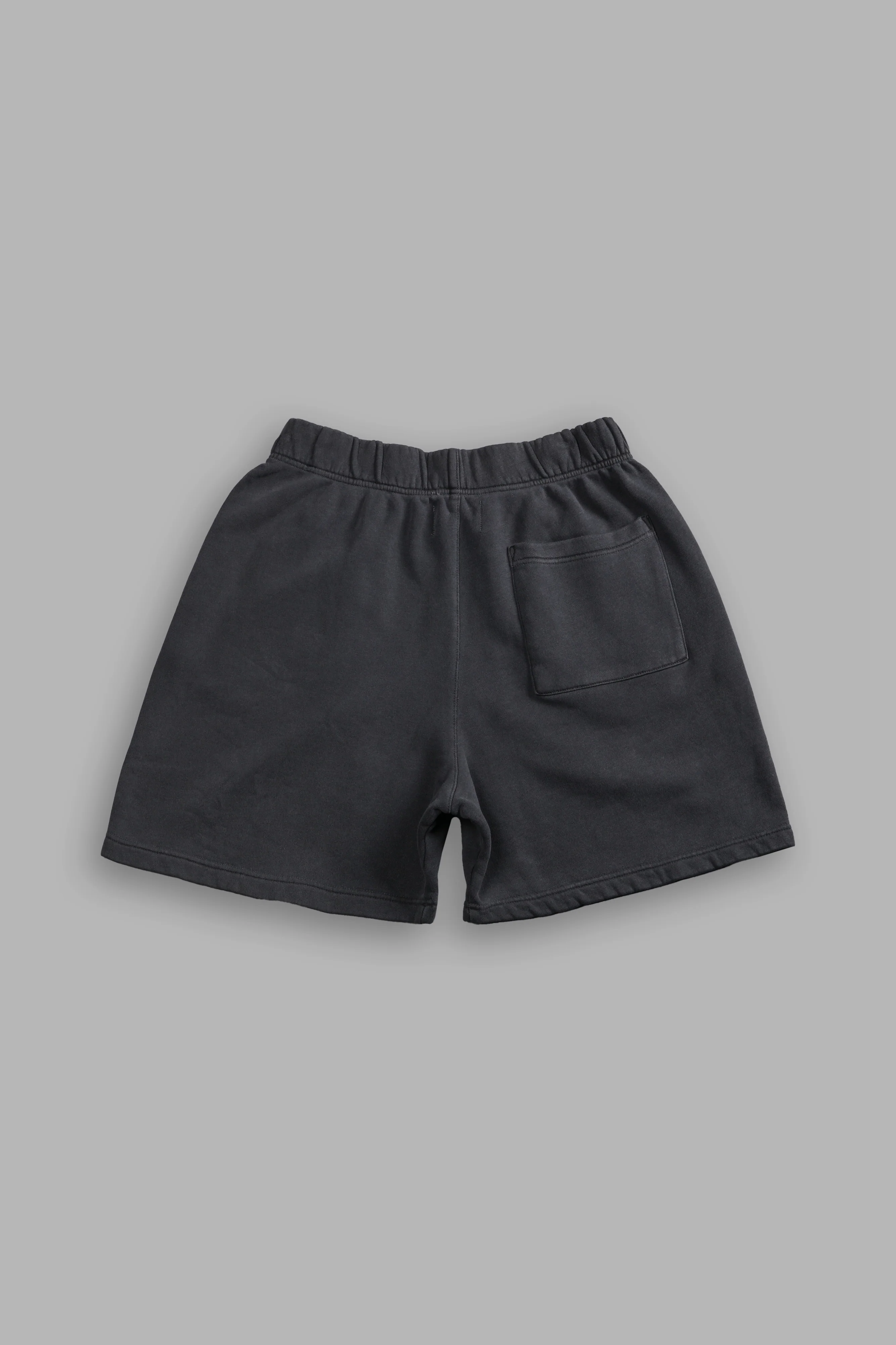Box Patch Dual Post Lounge Sweat Shorts V2 in Wolf Gray - Image 3