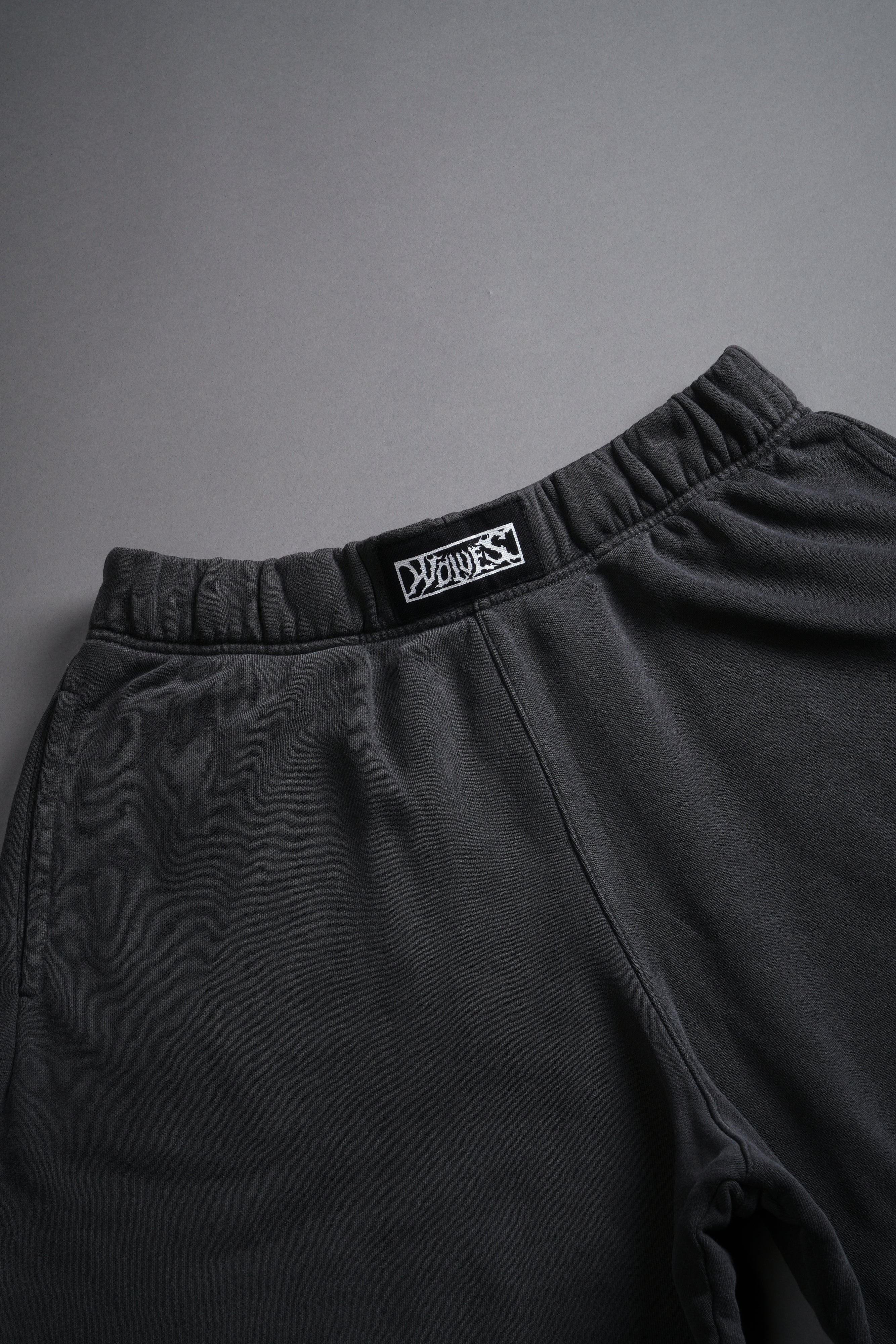Box Patch Dual Post Lounge Sweat Shorts V2 in Wolf Gray - Image 9