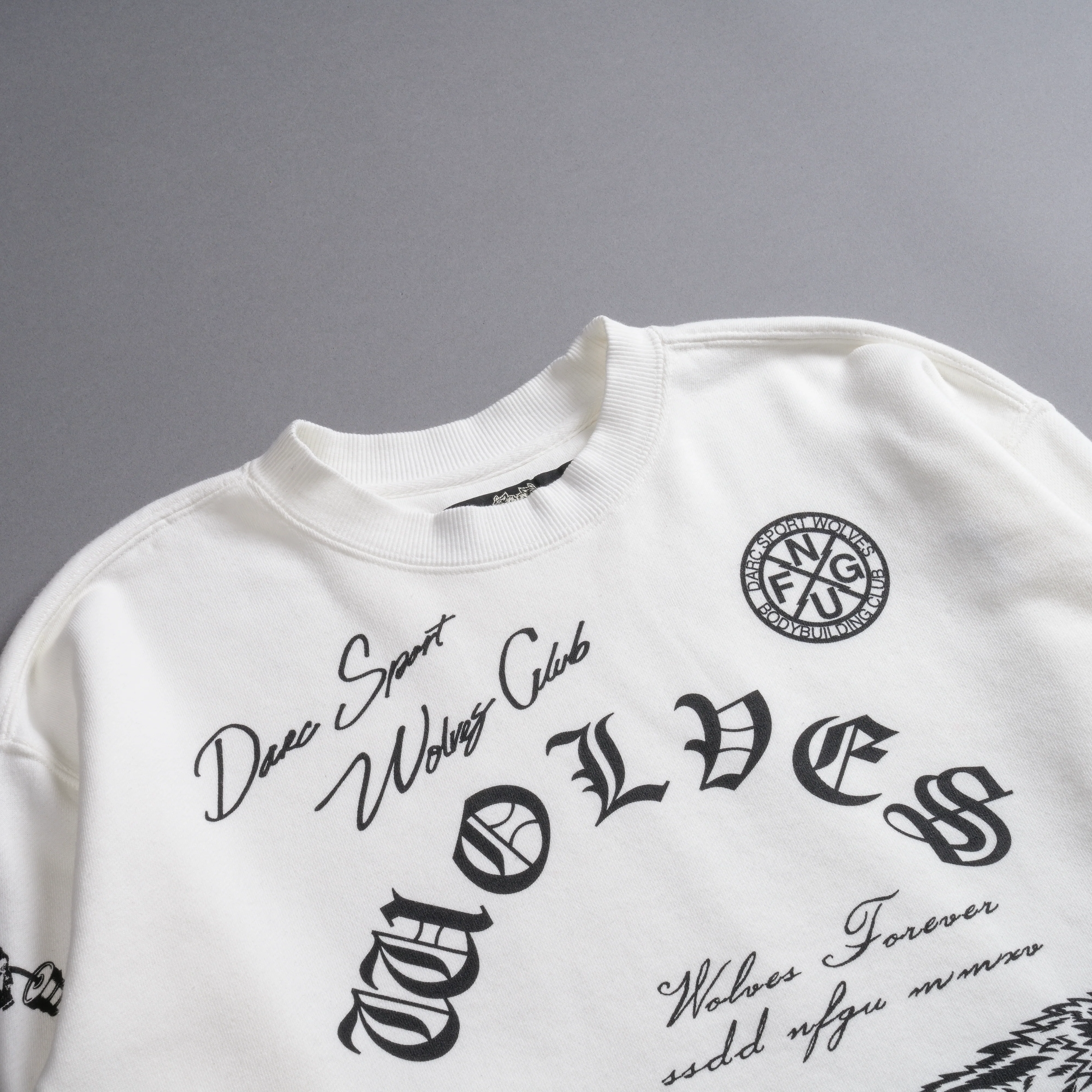 Break The Cycle (Cropped) Crewneck in Cream - Image 8