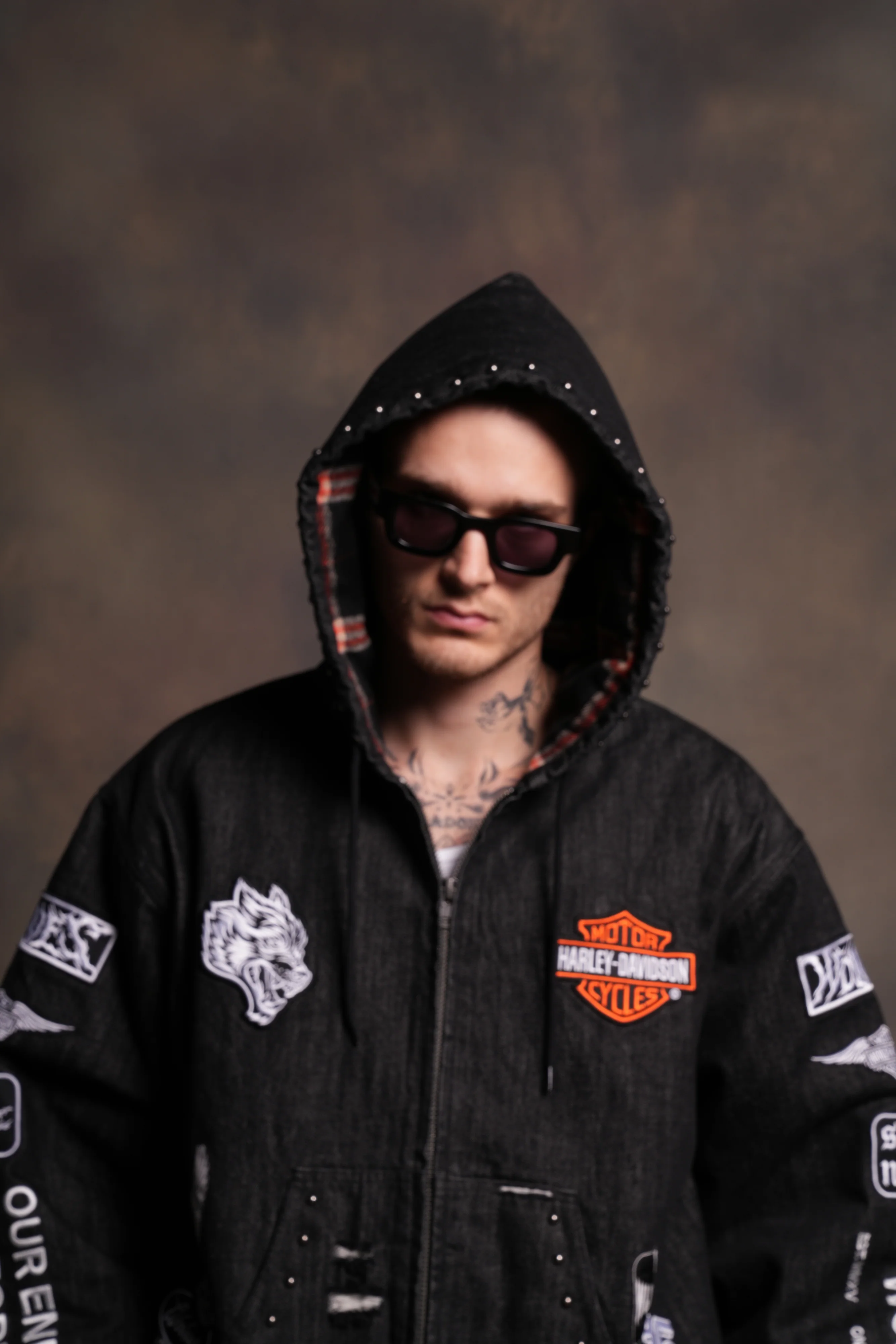 Brotherhood Unisex Cooper Bomber Jacket in Black - Image 5