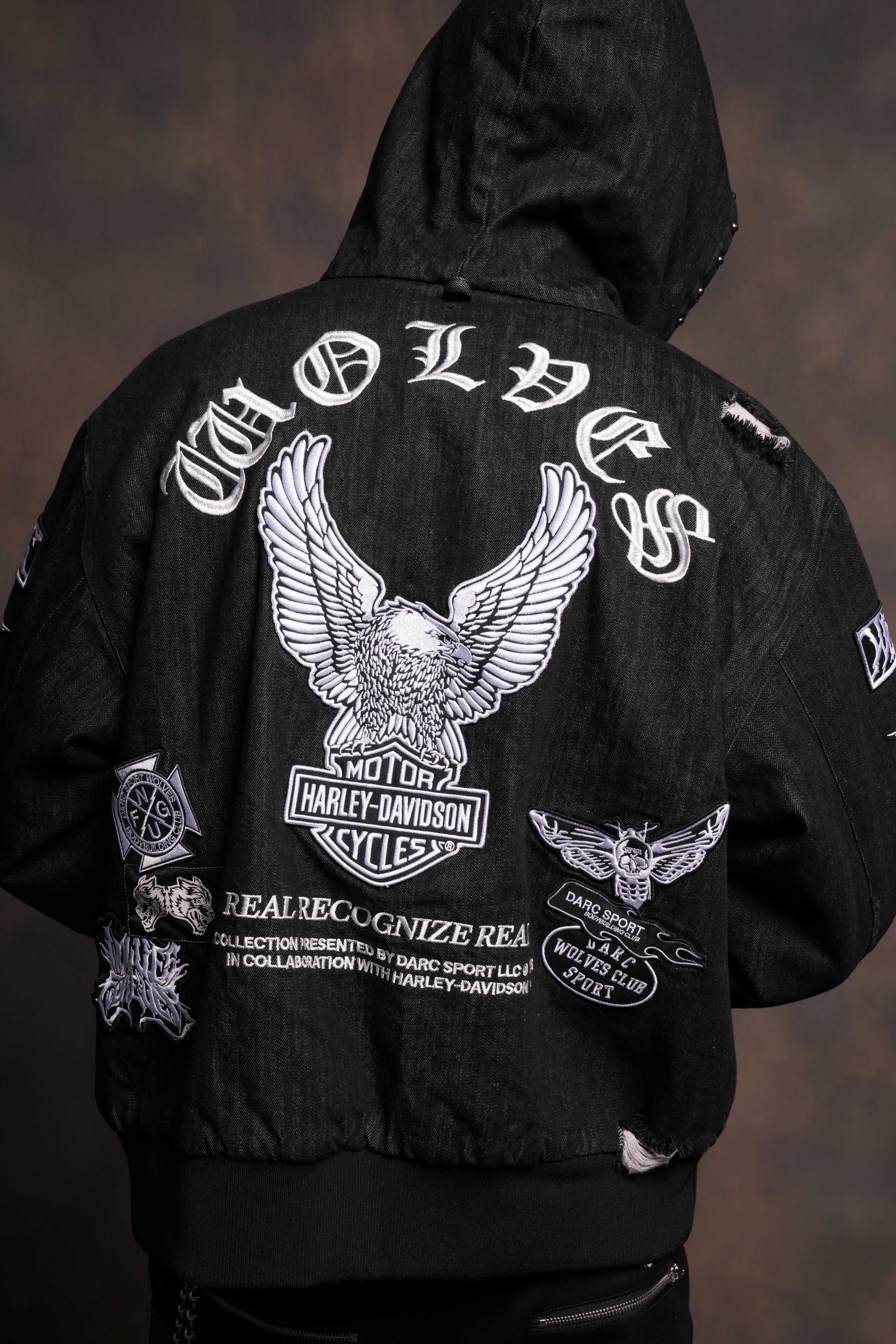 Brotherhood Unisex Cooper Bomber Jacket in Black - Image 7