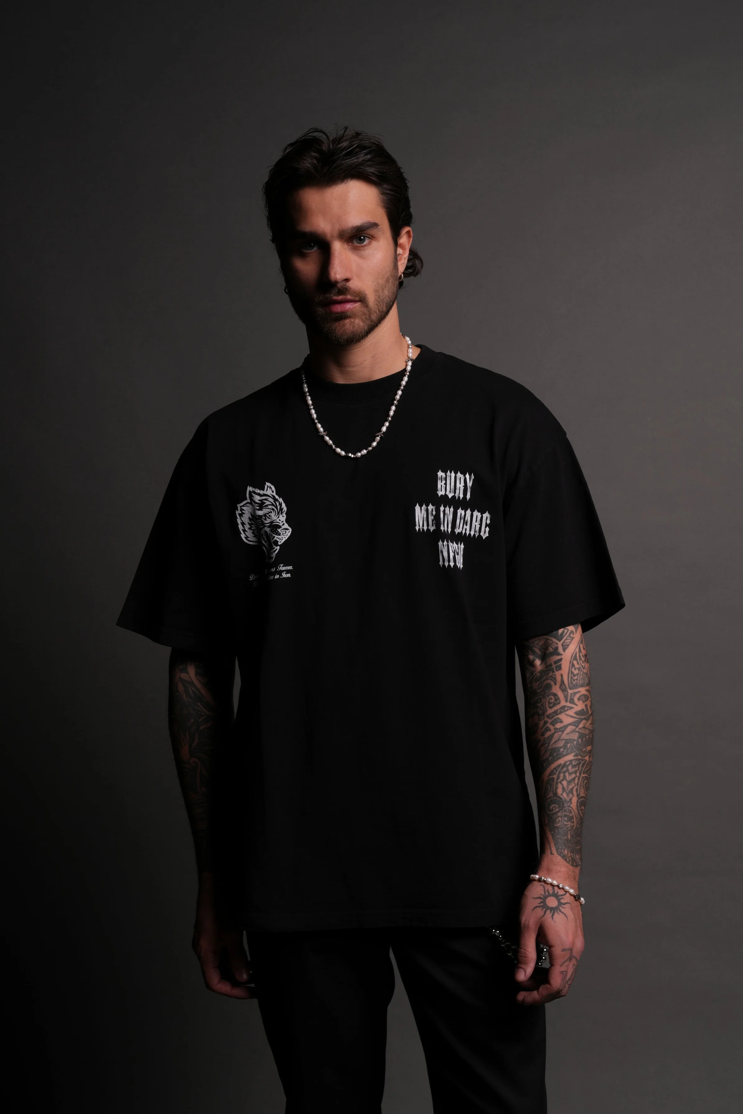 Bury Me In Darc "Grunge" Tee in Black - Image 2