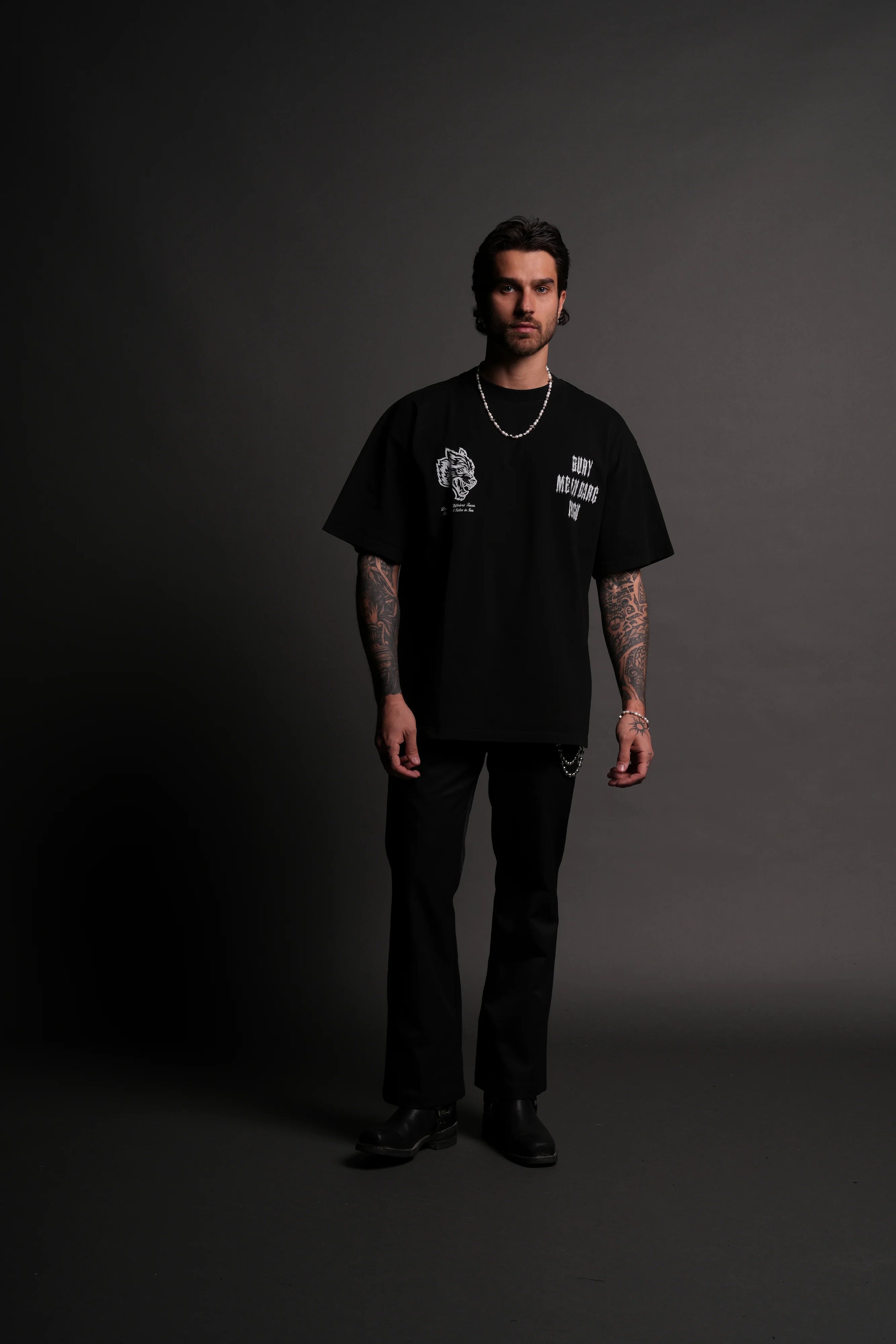 Bury Me In Darc "Grunge" Tee in Black - Image 4