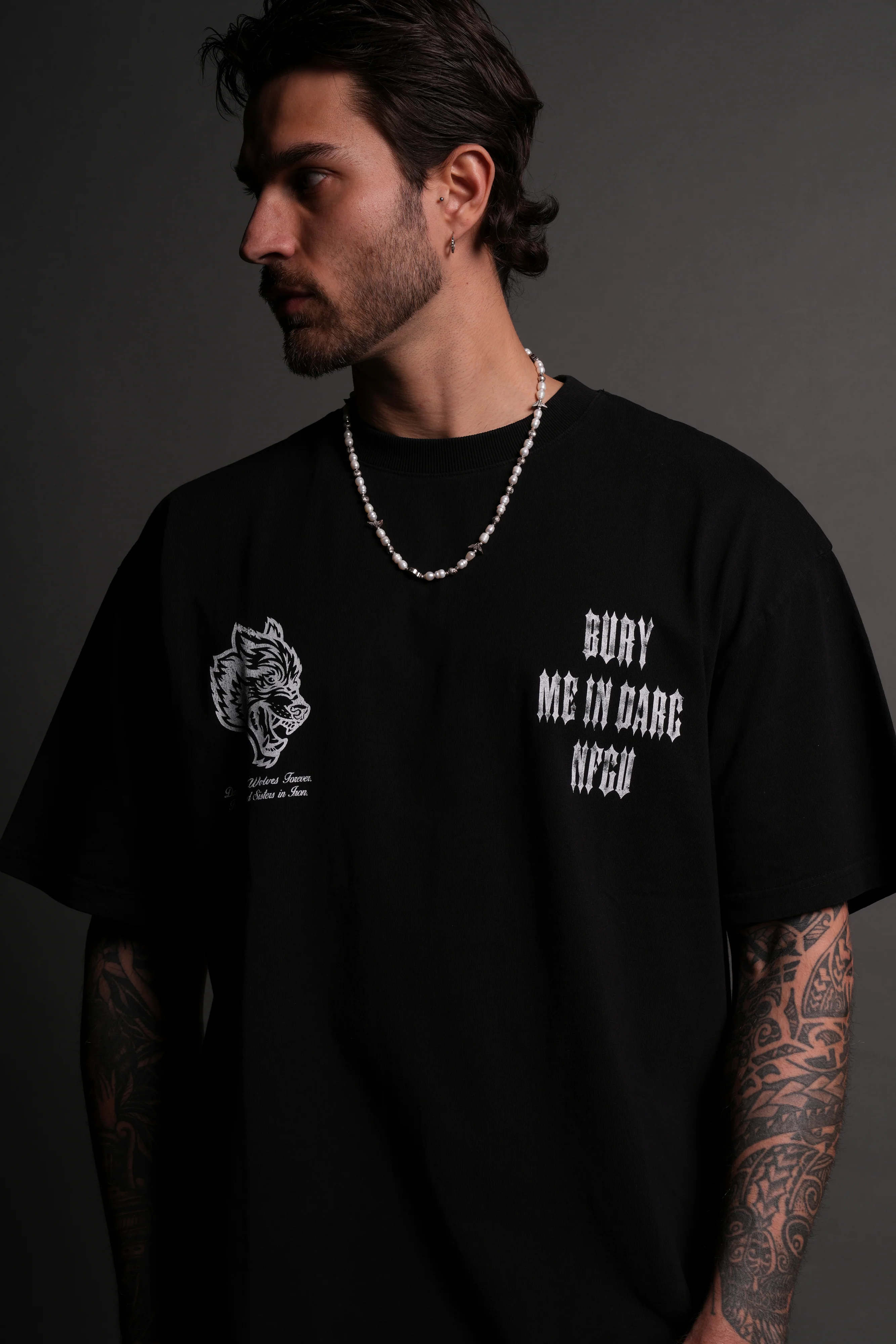 Bury Me In Darc "Grunge" Tee in Black - Image 7