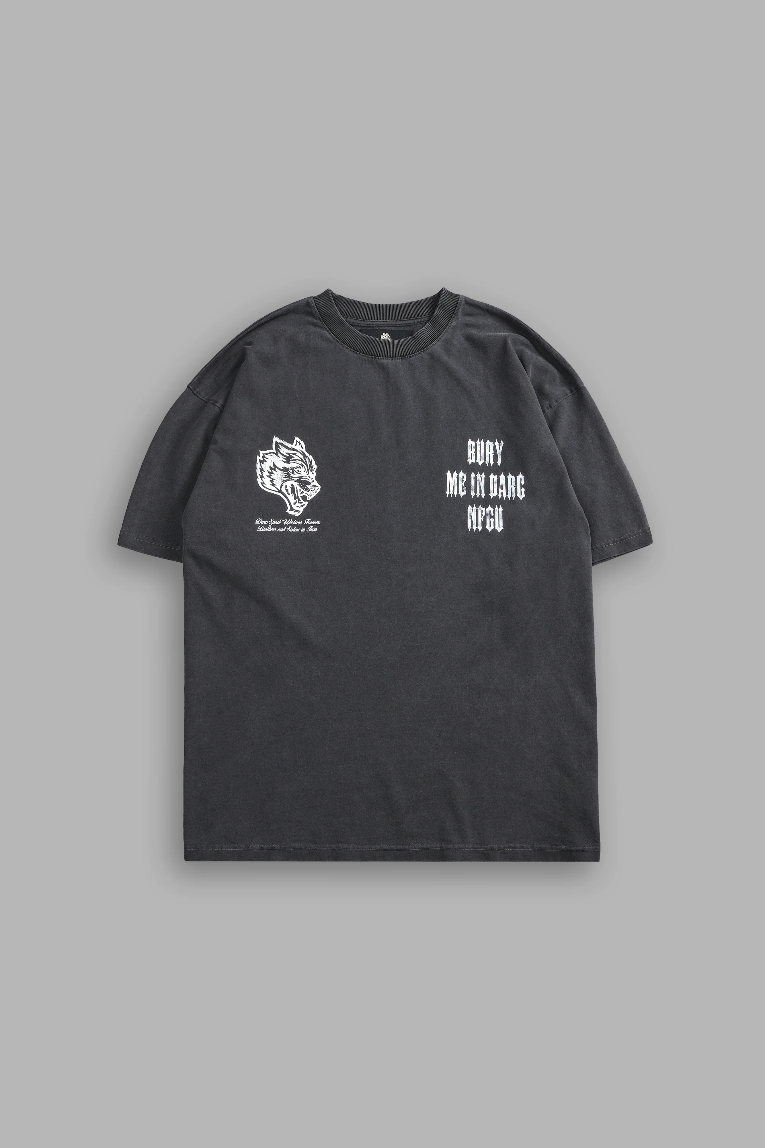 Bury Me In Darc "Grunge" Tee in Wolf Gray - Image 3