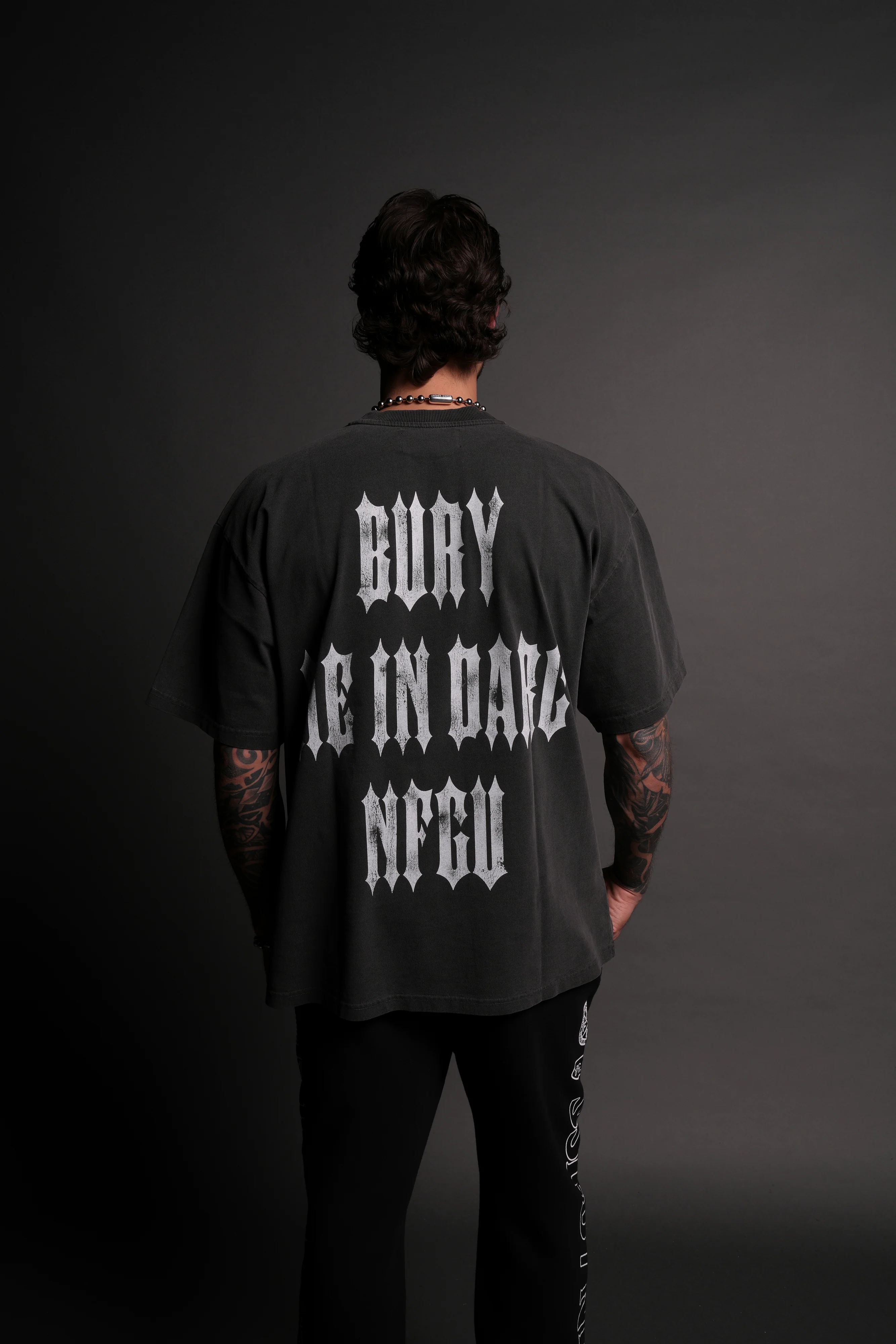 Bury Me In Darc "Grunge" Tee in Wolf Gray - Image 5
