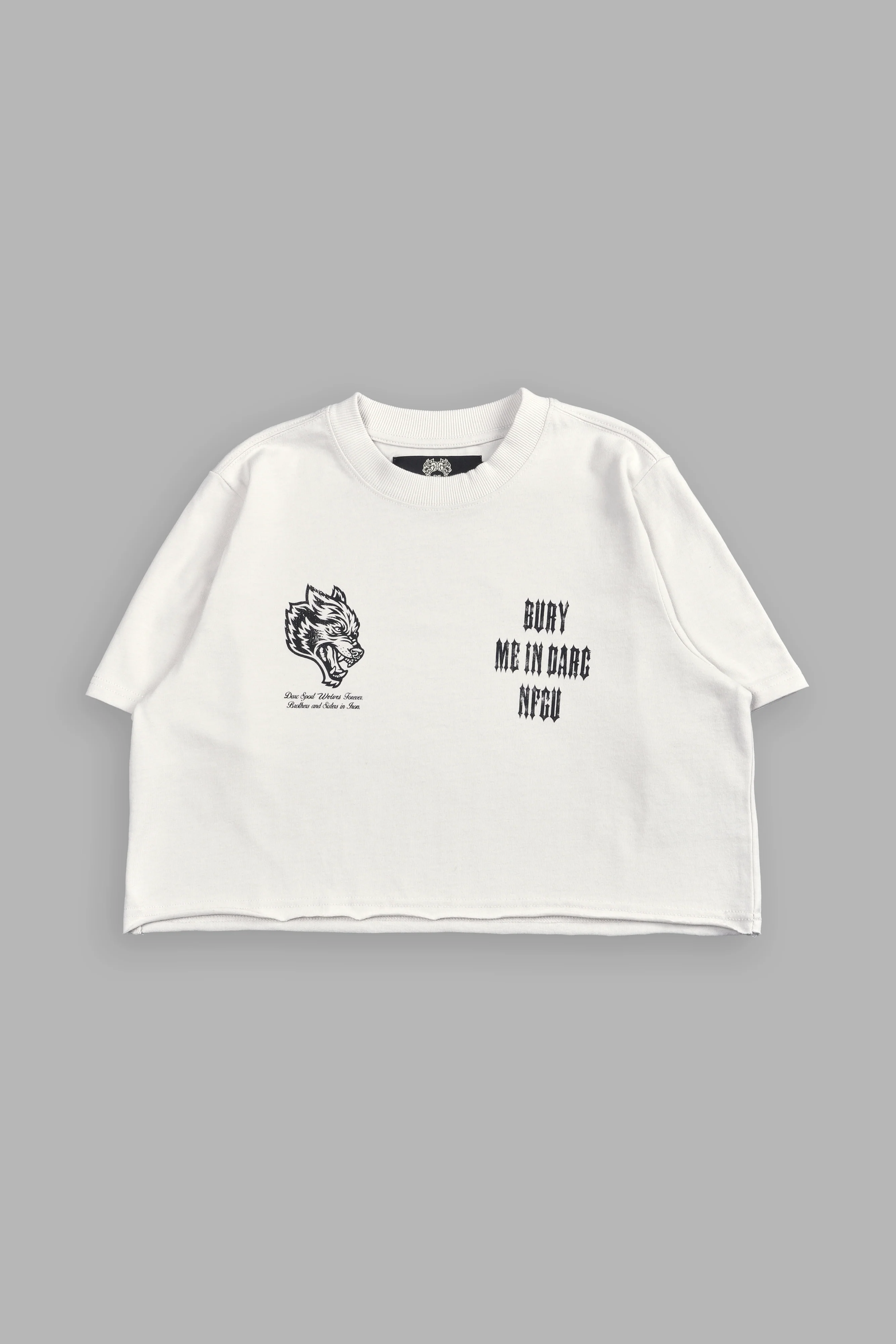 Bury Me In Darc NFGU "Premium" (Cropped) Tee in Stone - Image 3