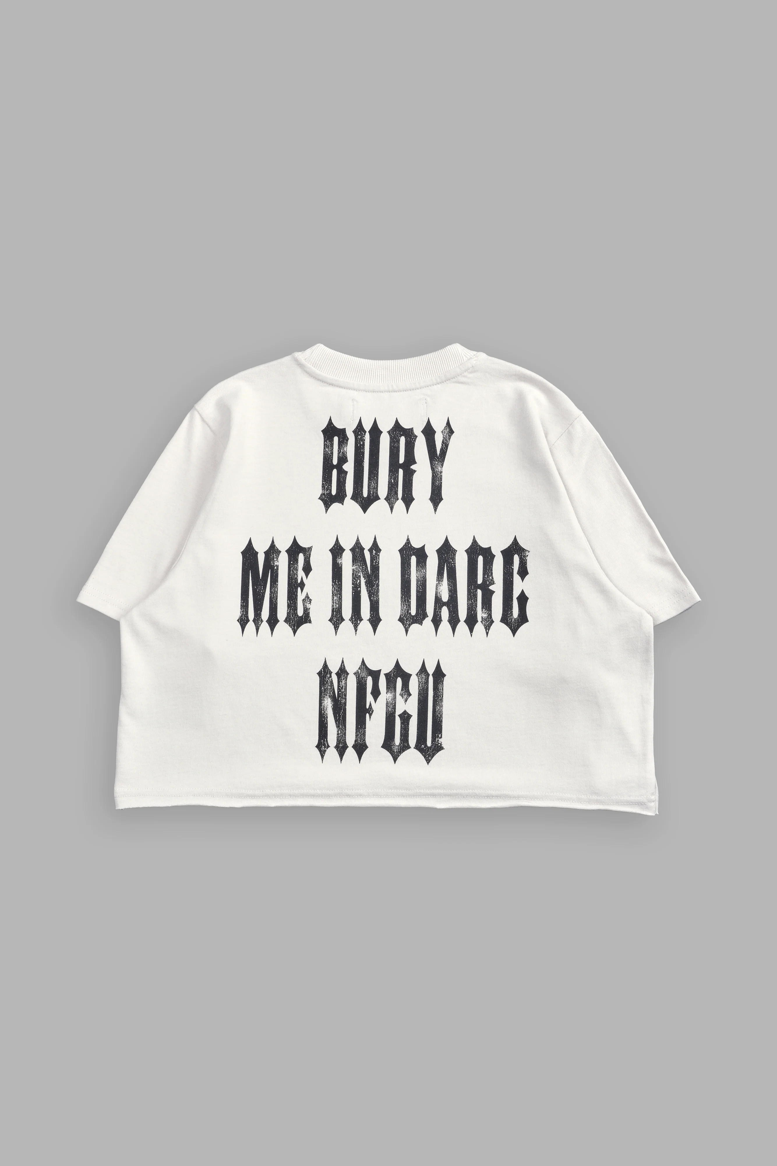 Bury Me In Darc NFGU "Premium" (Cropped) Tee in Stone - Image 4