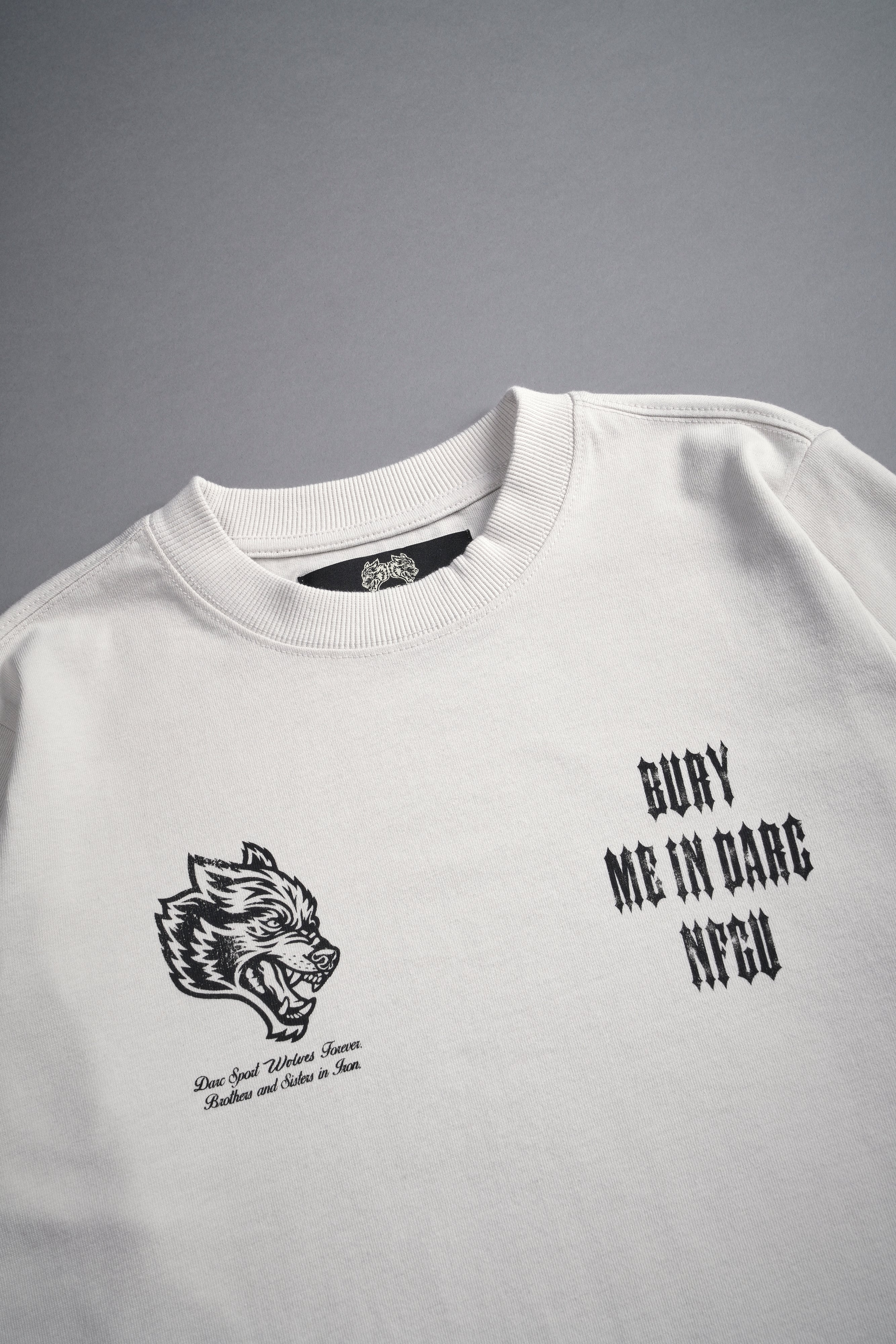 Bury Me In Darc NFGU "Premium" (Cropped) Tee in Stone - Image 6