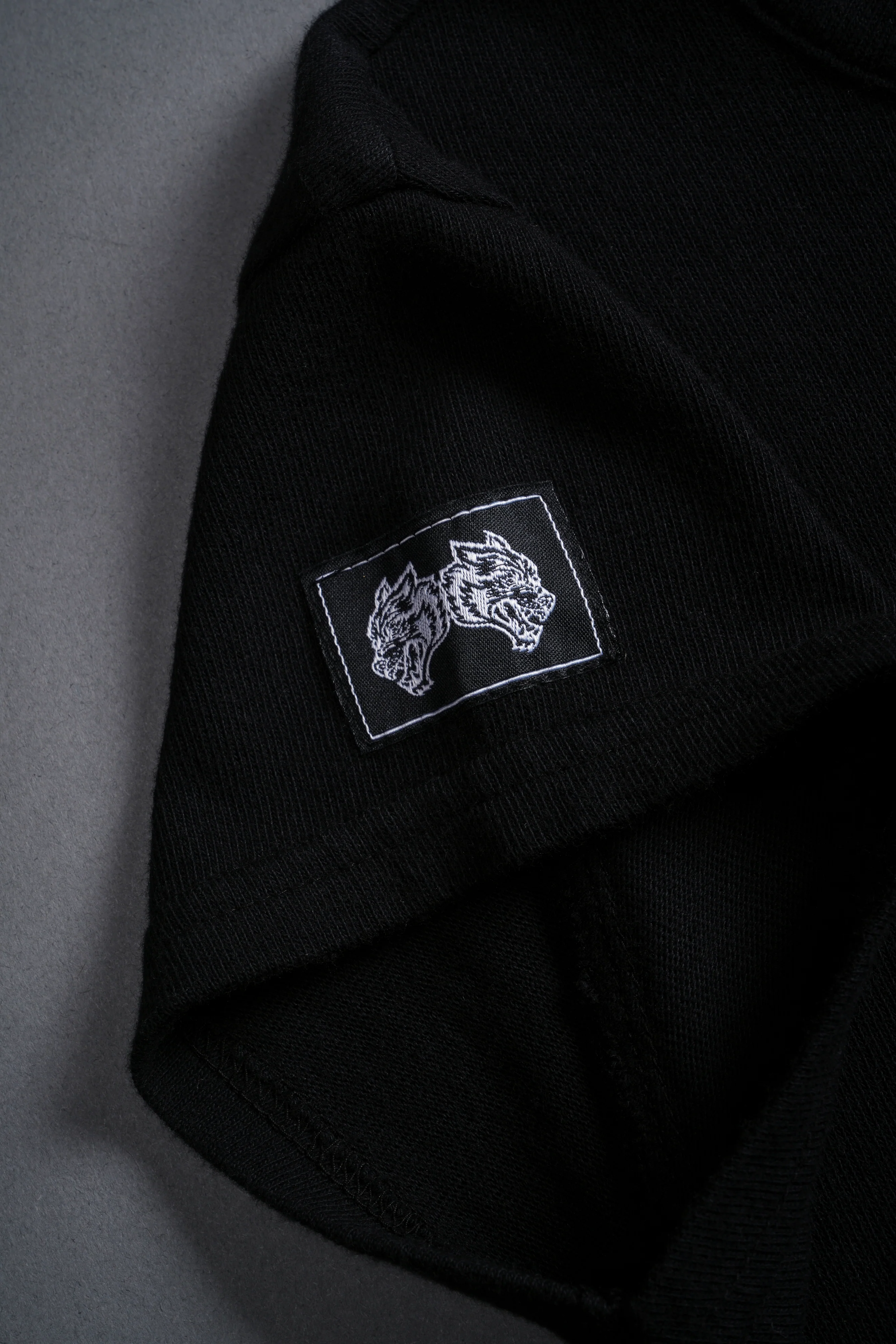 Bushido Wolf Baby Tee in Black - Image 6