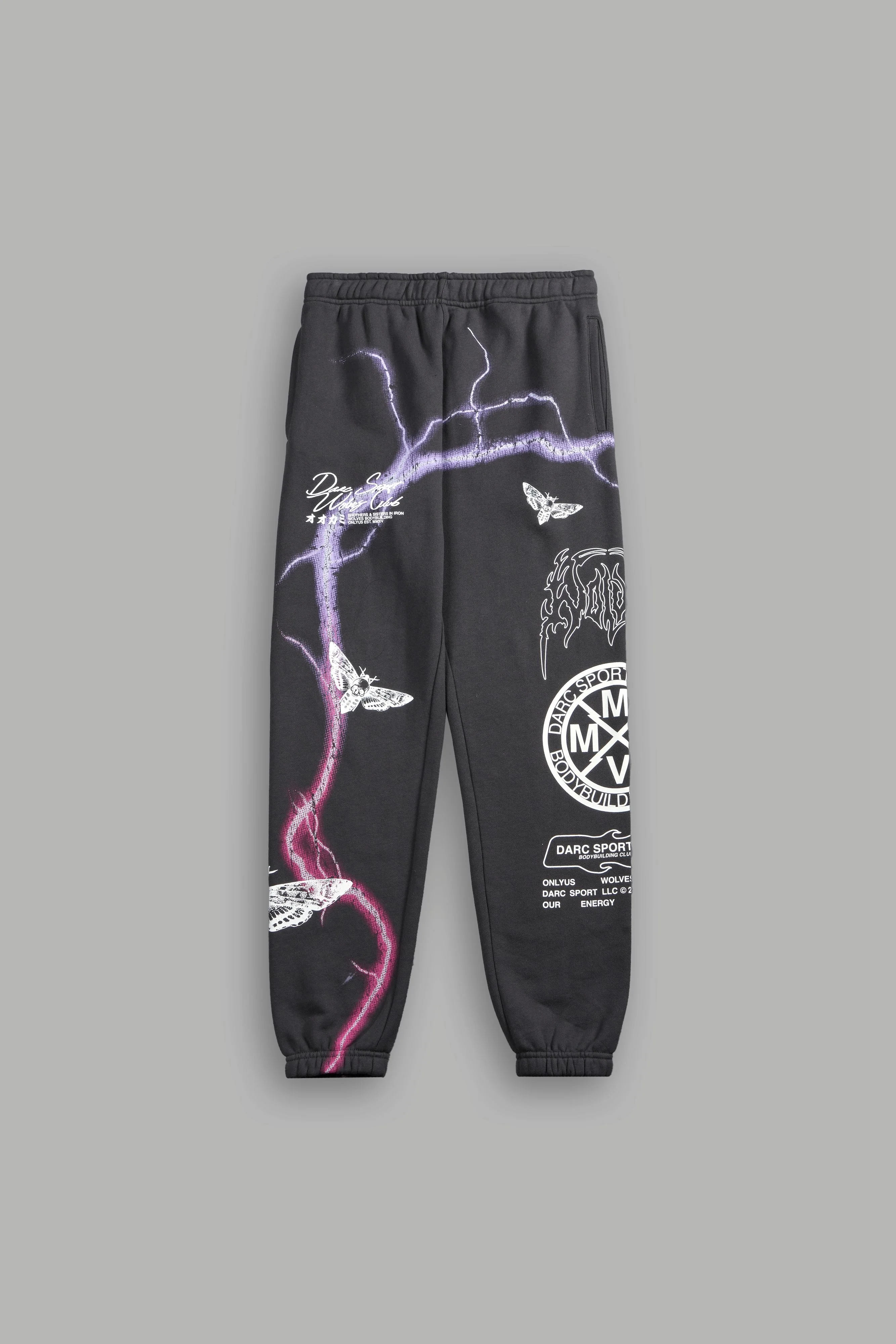 Charged Up She Post Lounge Sweats in Wolf Gray - Image 3
