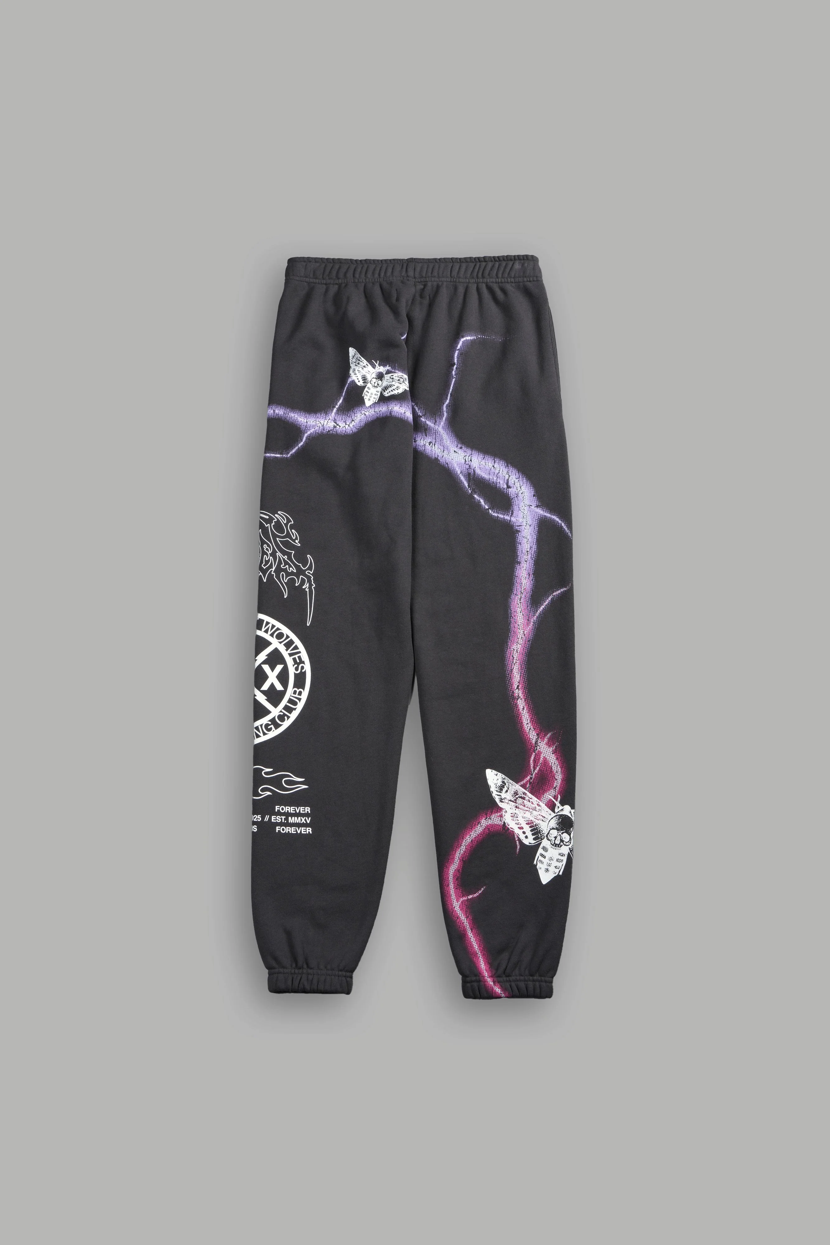 Charged Up She Post Lounge Sweats in Wolf Gray - Image 4