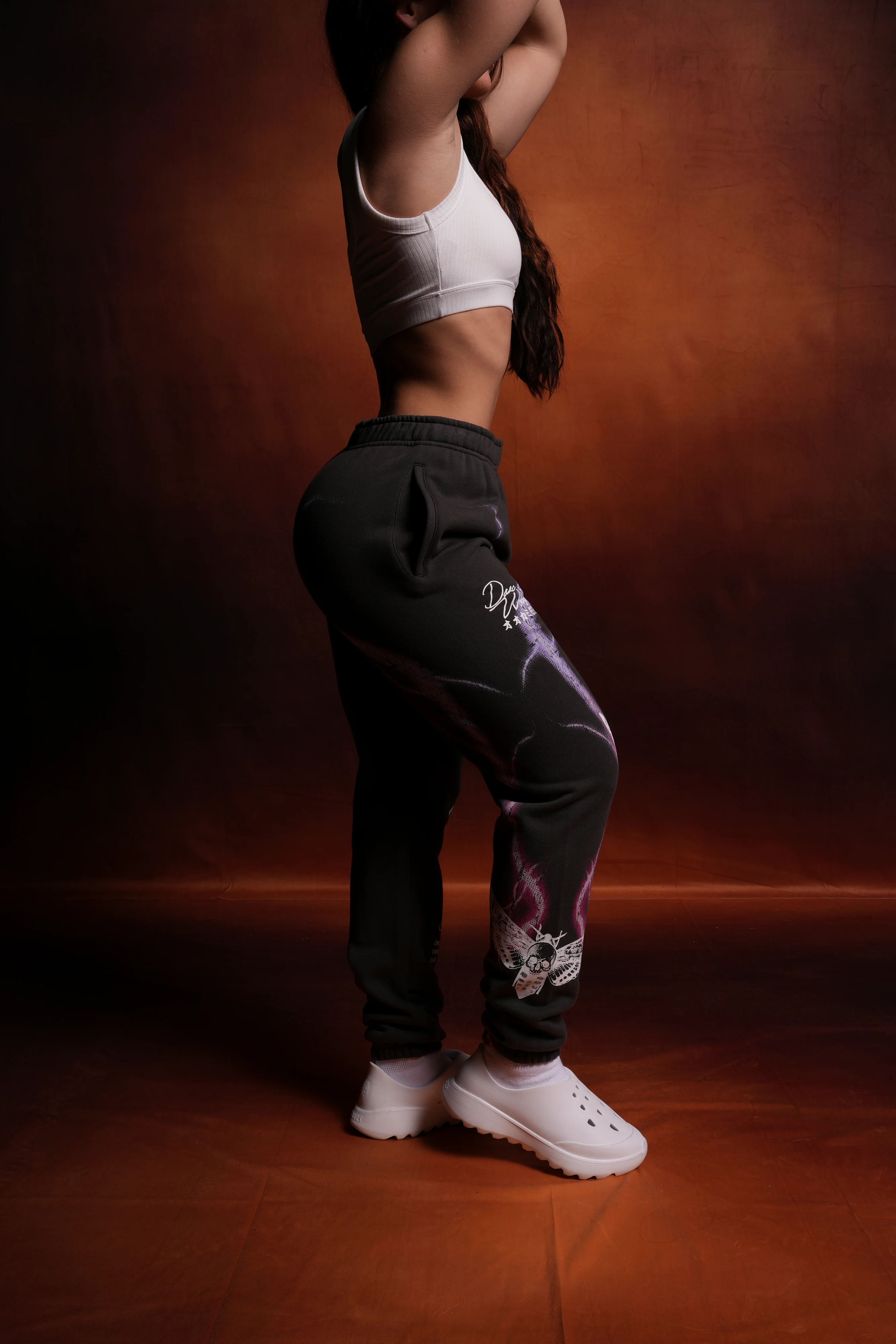 Charged Up She Post Lounge Sweats in Wolf Gray - Image 6