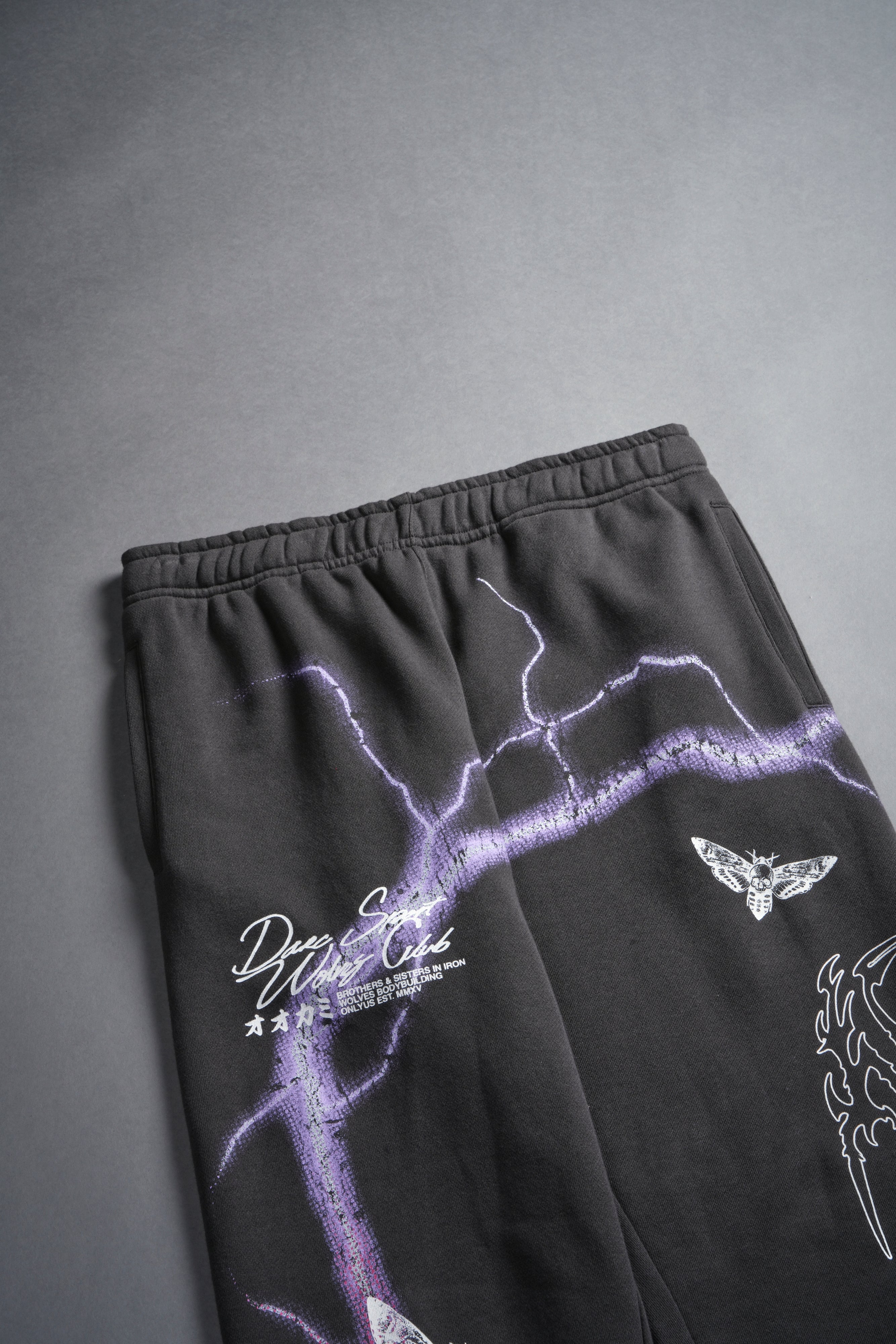 Charged Up She Post Lounge Sweats in Wolf Gray - Image 7