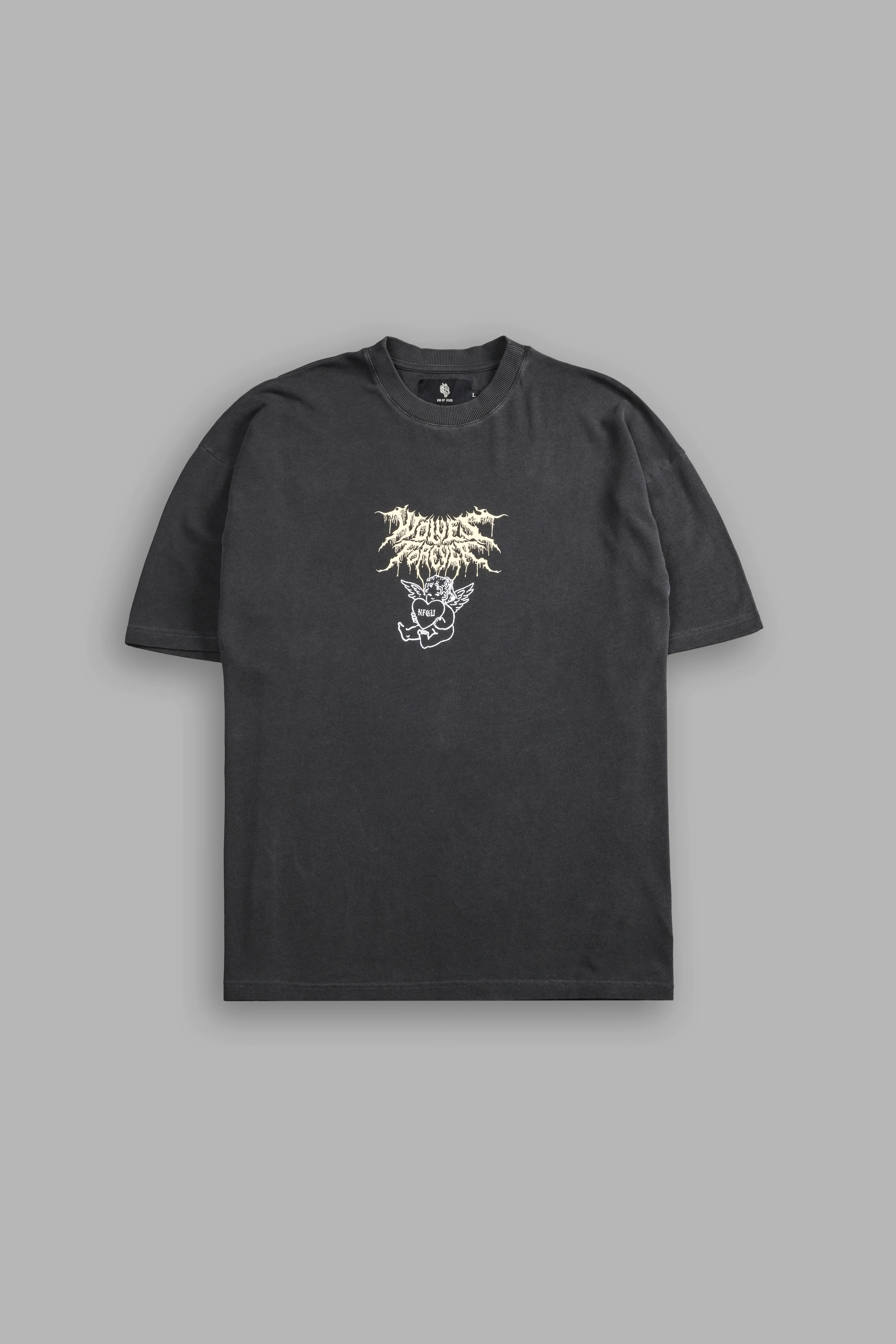 Cherub Core "Premium" Oversized Tee in Wolf Gray - Image 3