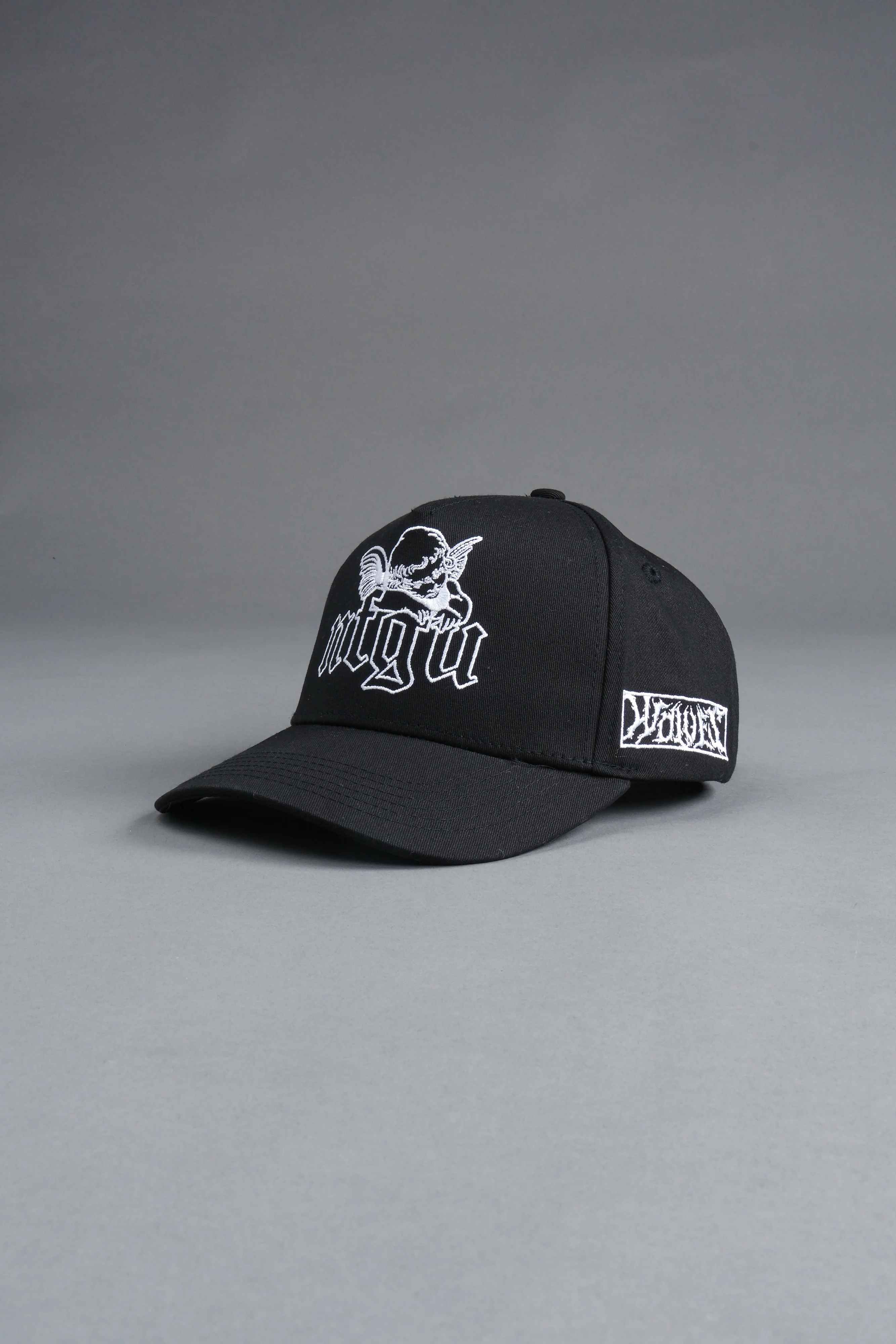 Cherub NFGU 5 Panel Hat in Black - Image 10