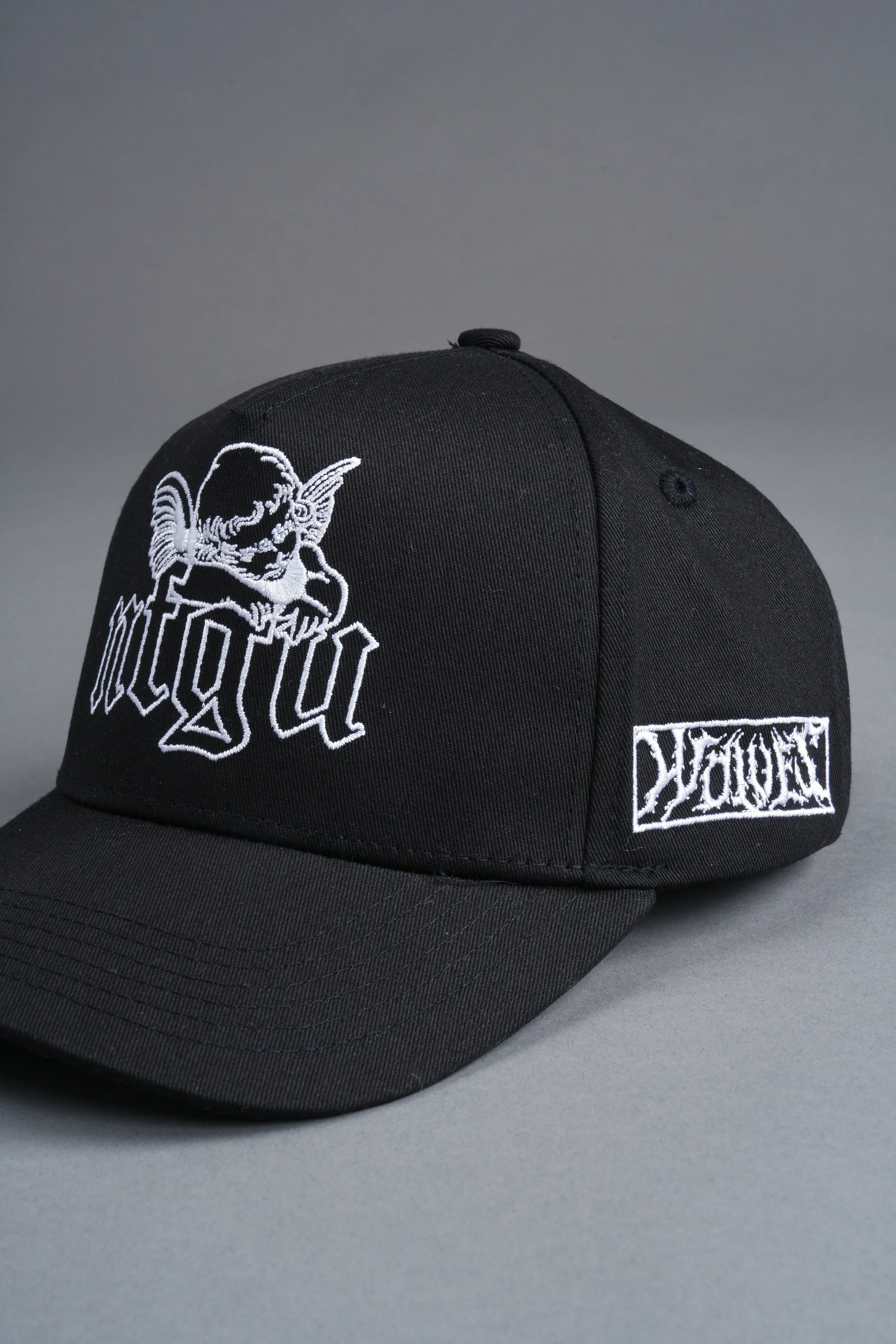 Cherub NFGU 5 Panel Hat in Black - Image 11