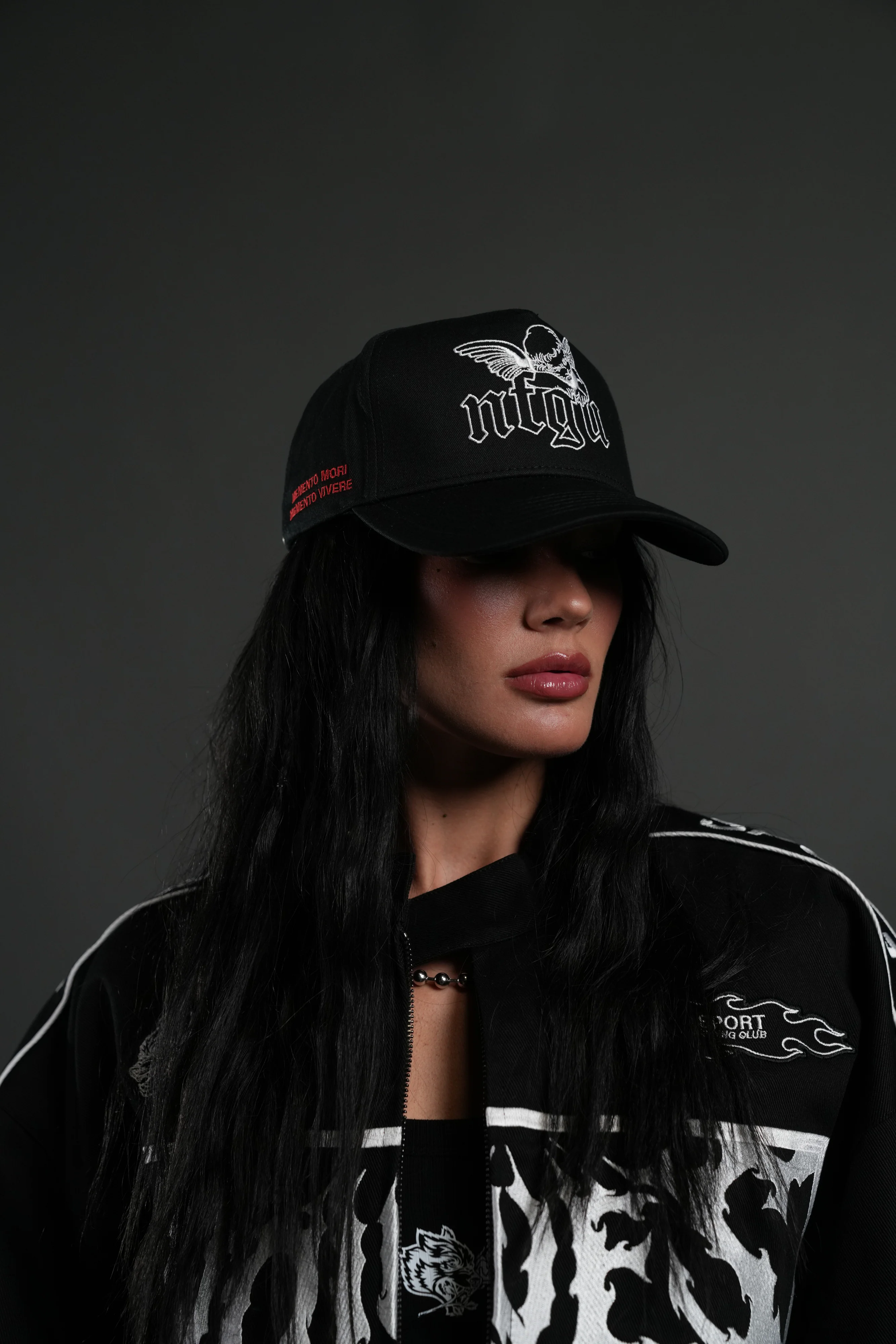 Cherub NFGU 5 Panel Hat in Black - Image 5