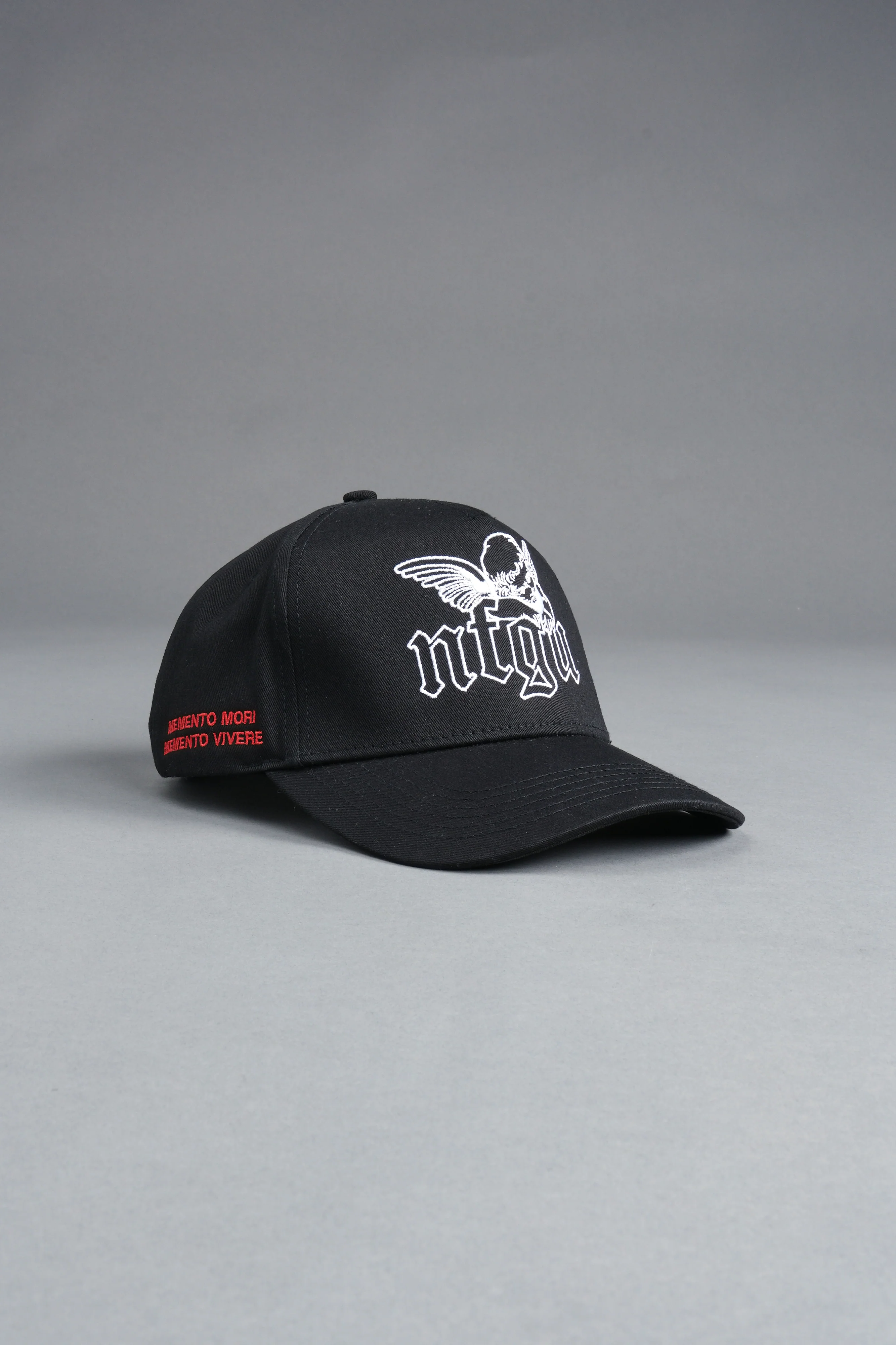 Cherub NFGU 5 Panel Hat in Black - Image 6