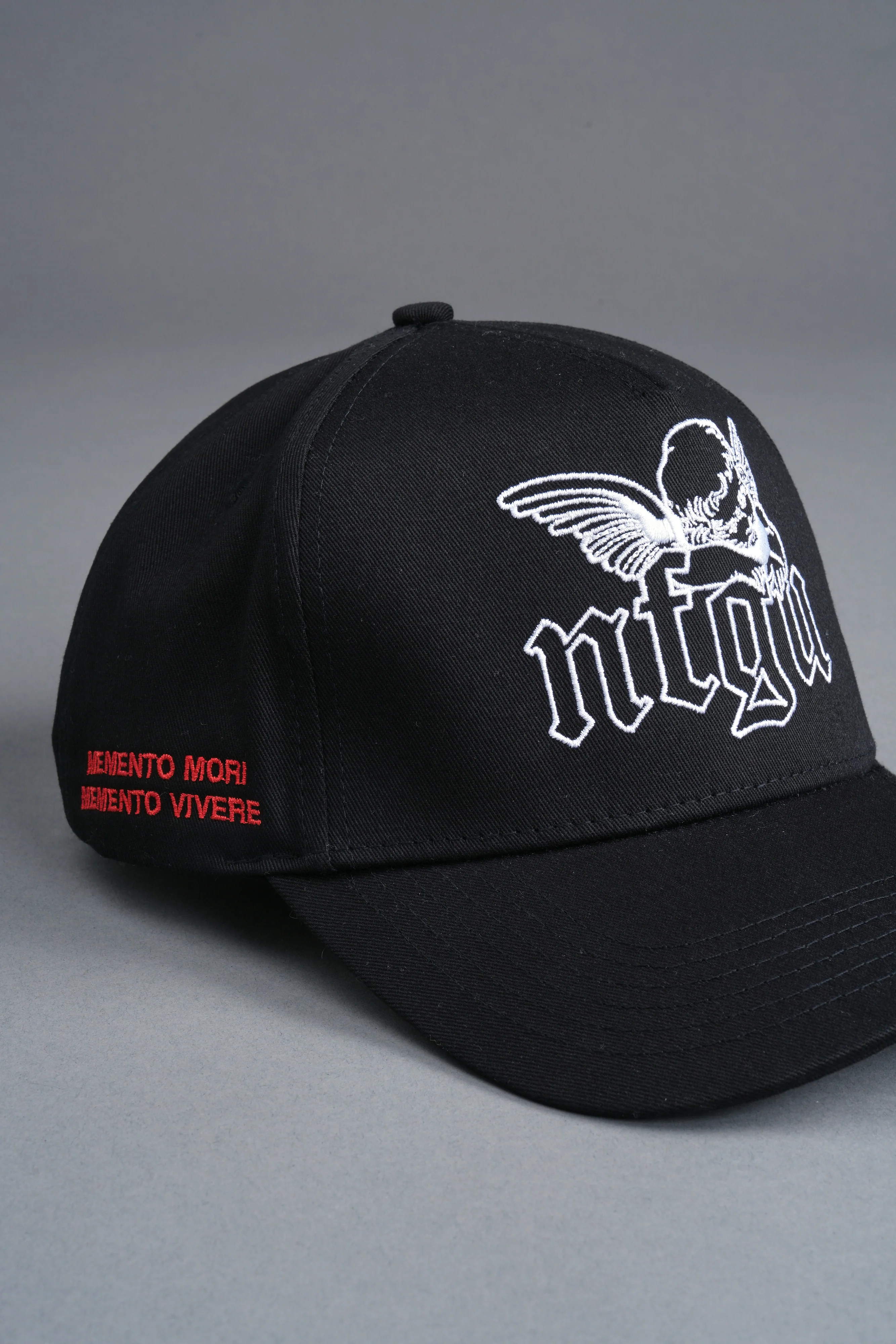 Cherub NFGU 5 Panel Hat in Black - Image 7