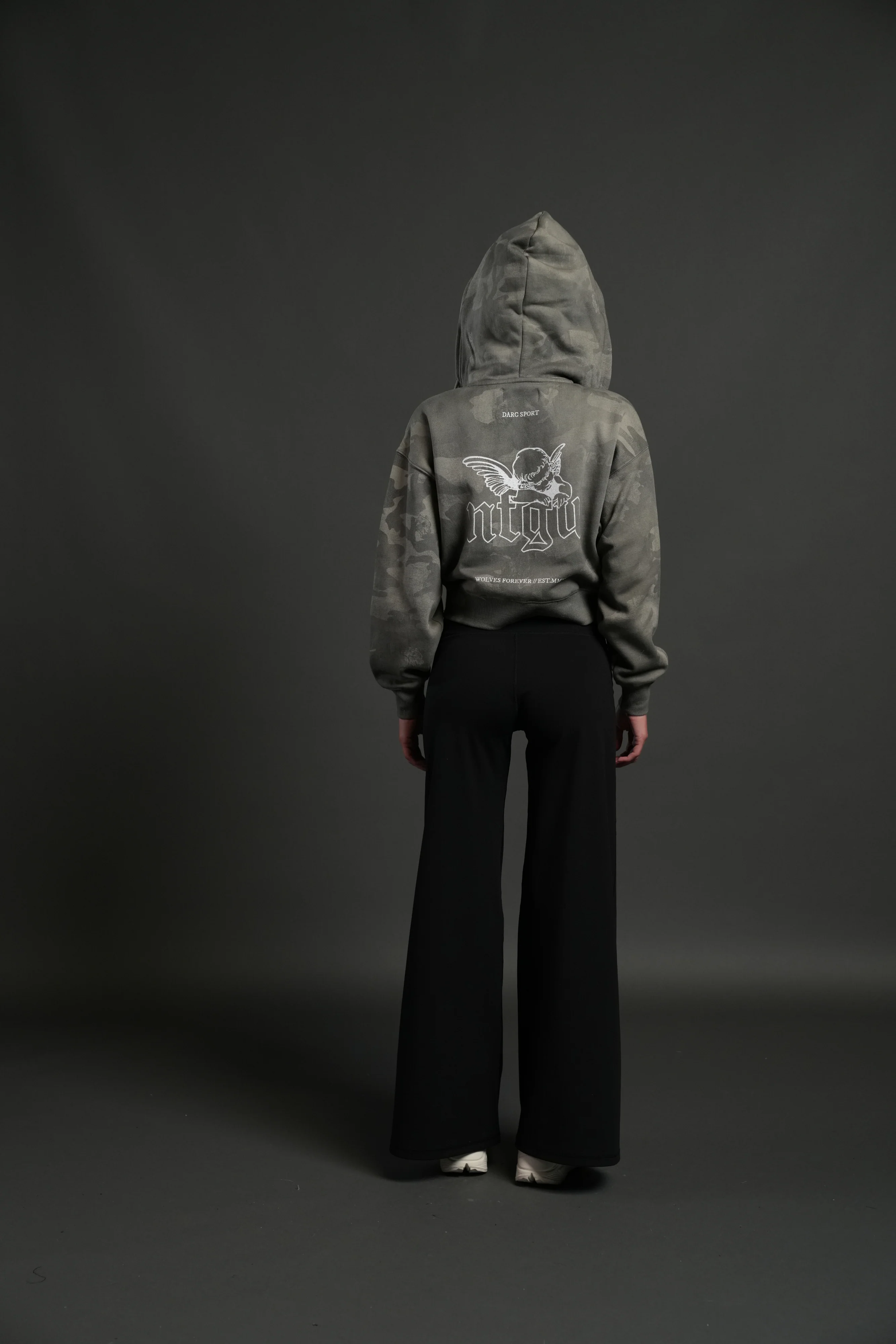 Cherub NFGU "Sage" Cropped Zip Hoodie in Lush Vintage Woodland Camo - Image 4