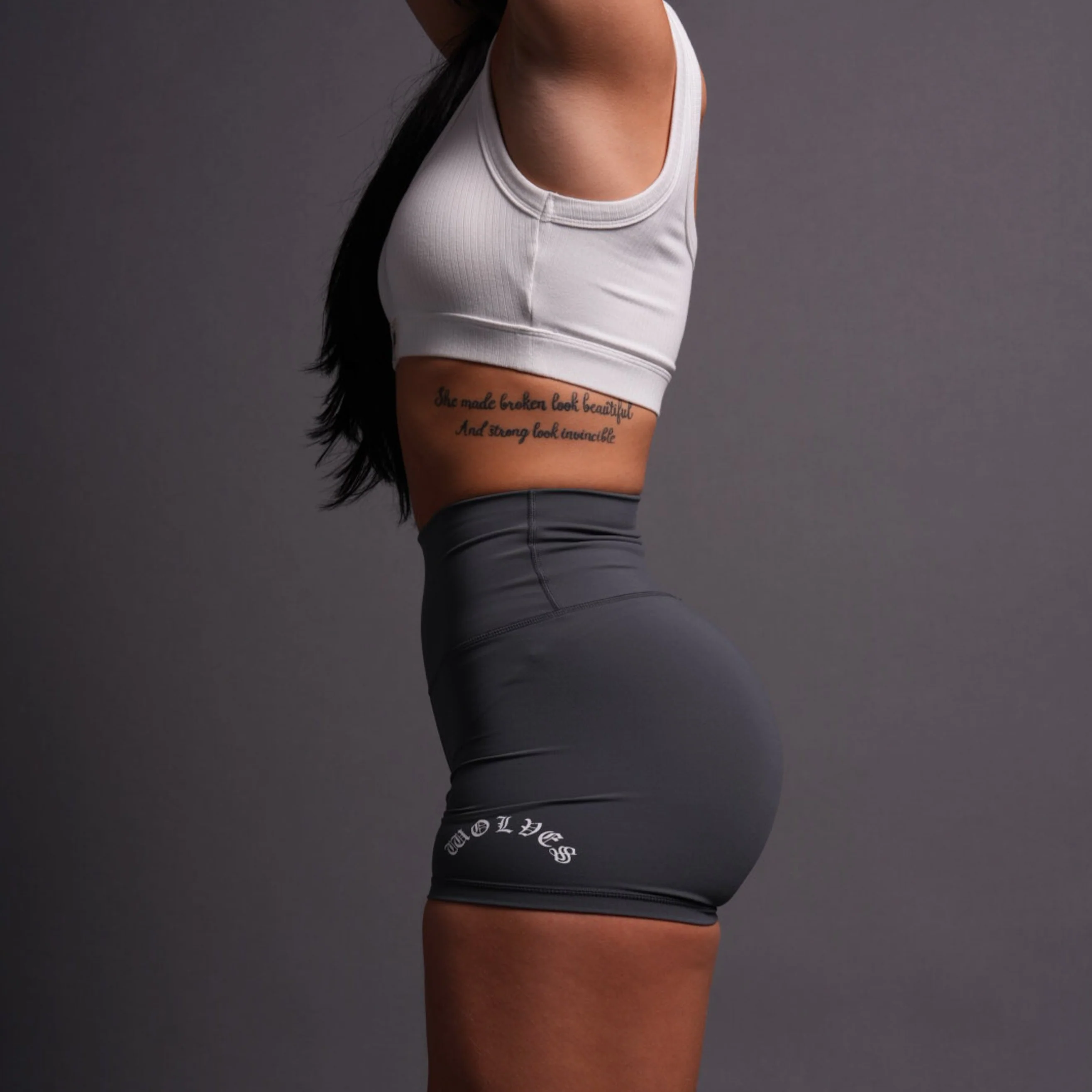 Chopper "Energy" Pump Shorts in Wolf Gray