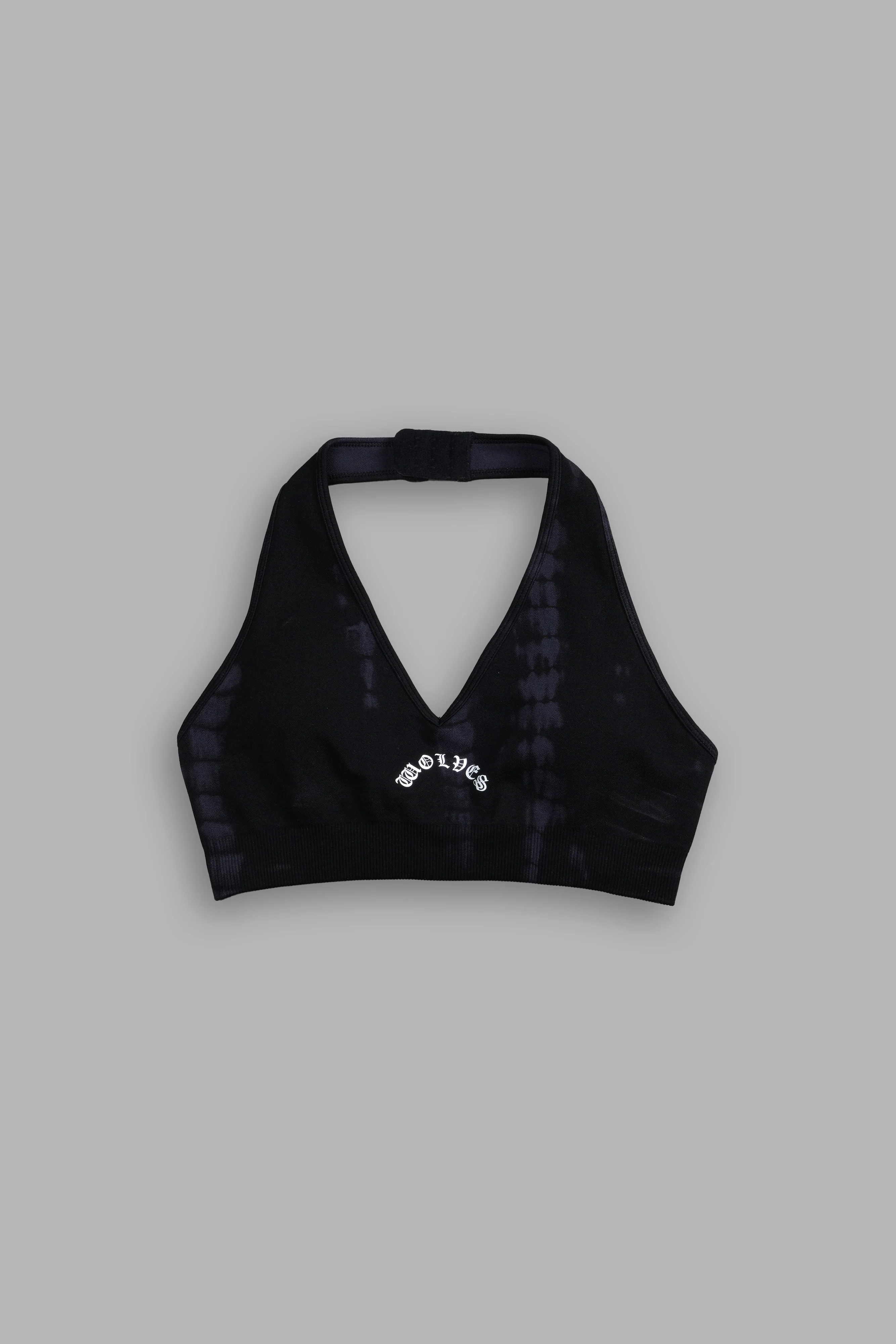 Chopper "Everson Seamless" Halter Bra in Black Tonal Serpent - Image 3