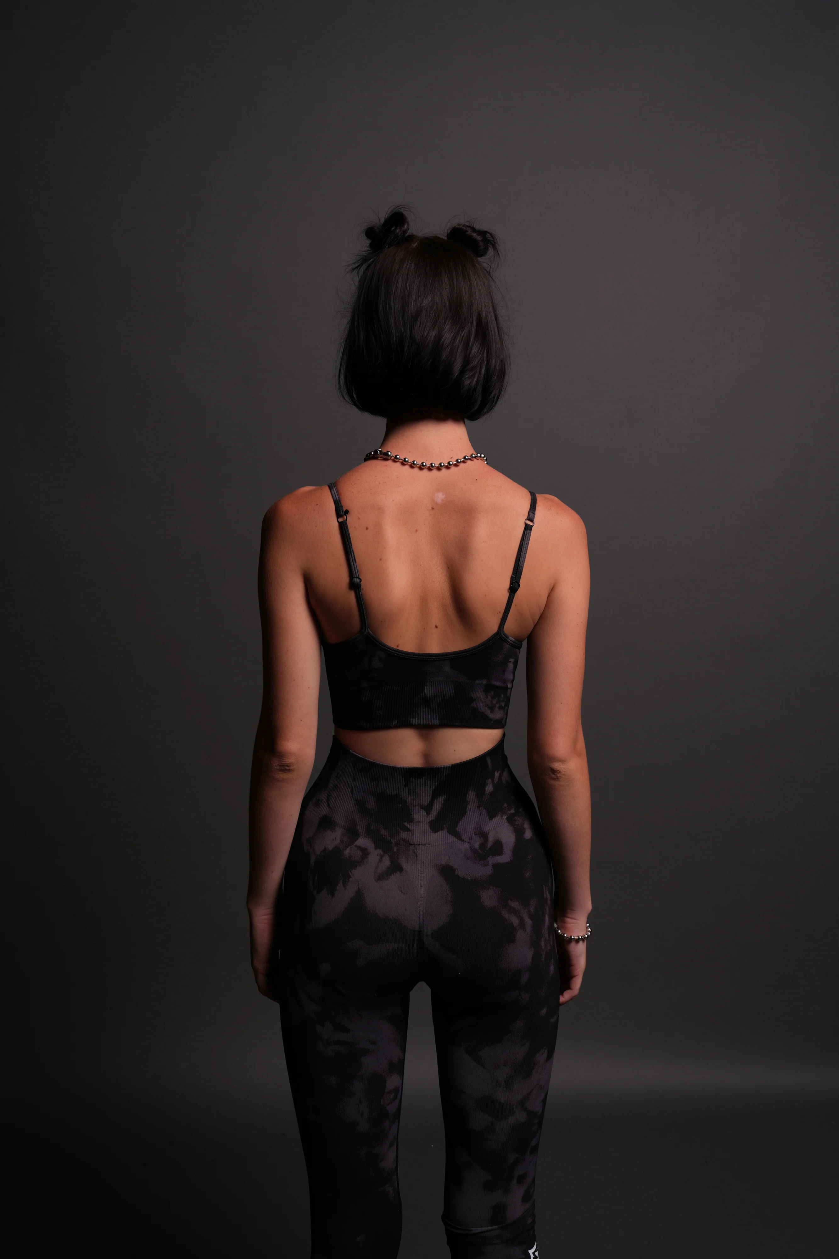 Chopper "Everson Seamless" Sports Bra in Big Purple Night Marble - Image 2