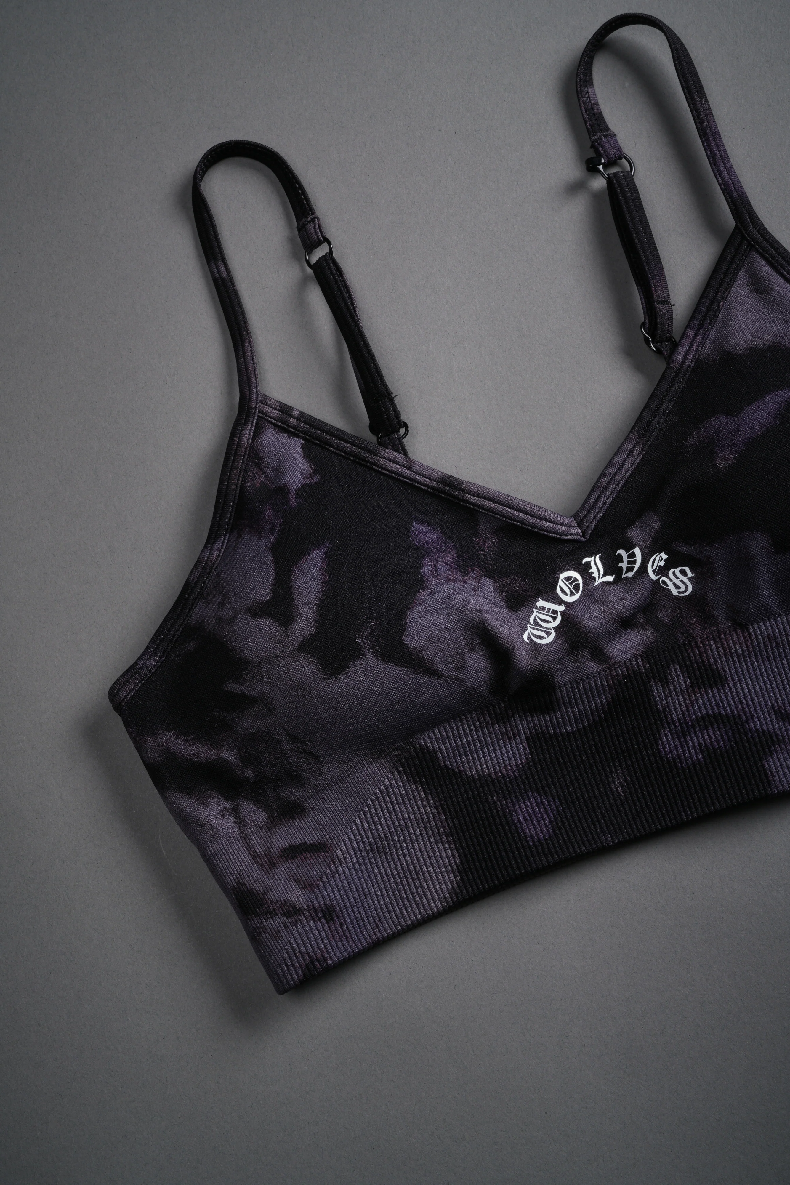 Chopper "Everson Seamless" Sports Bra in Big Purple Night Marble - Image 6