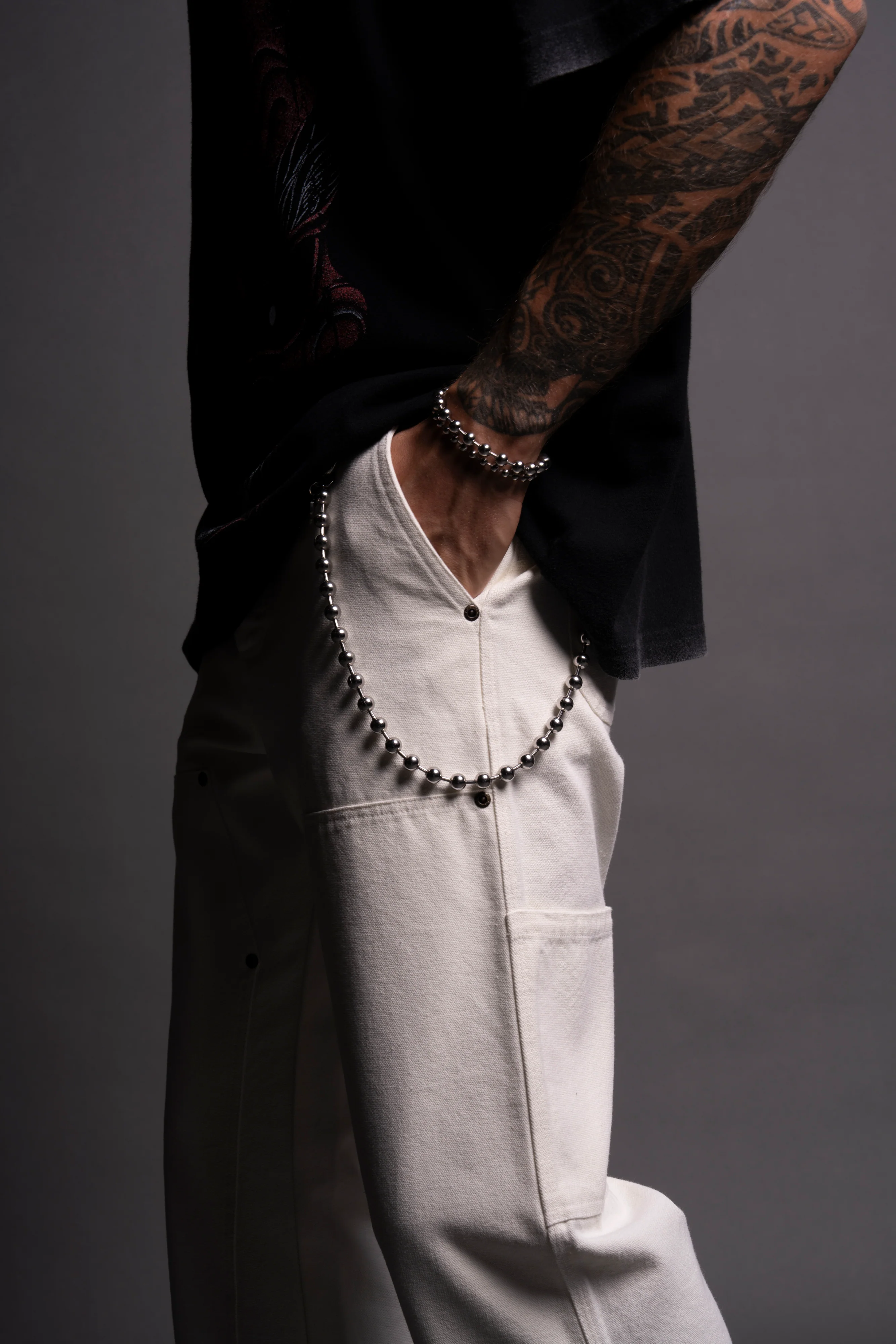 Chopper Hoffa Flare Pants in Cream - Image 7