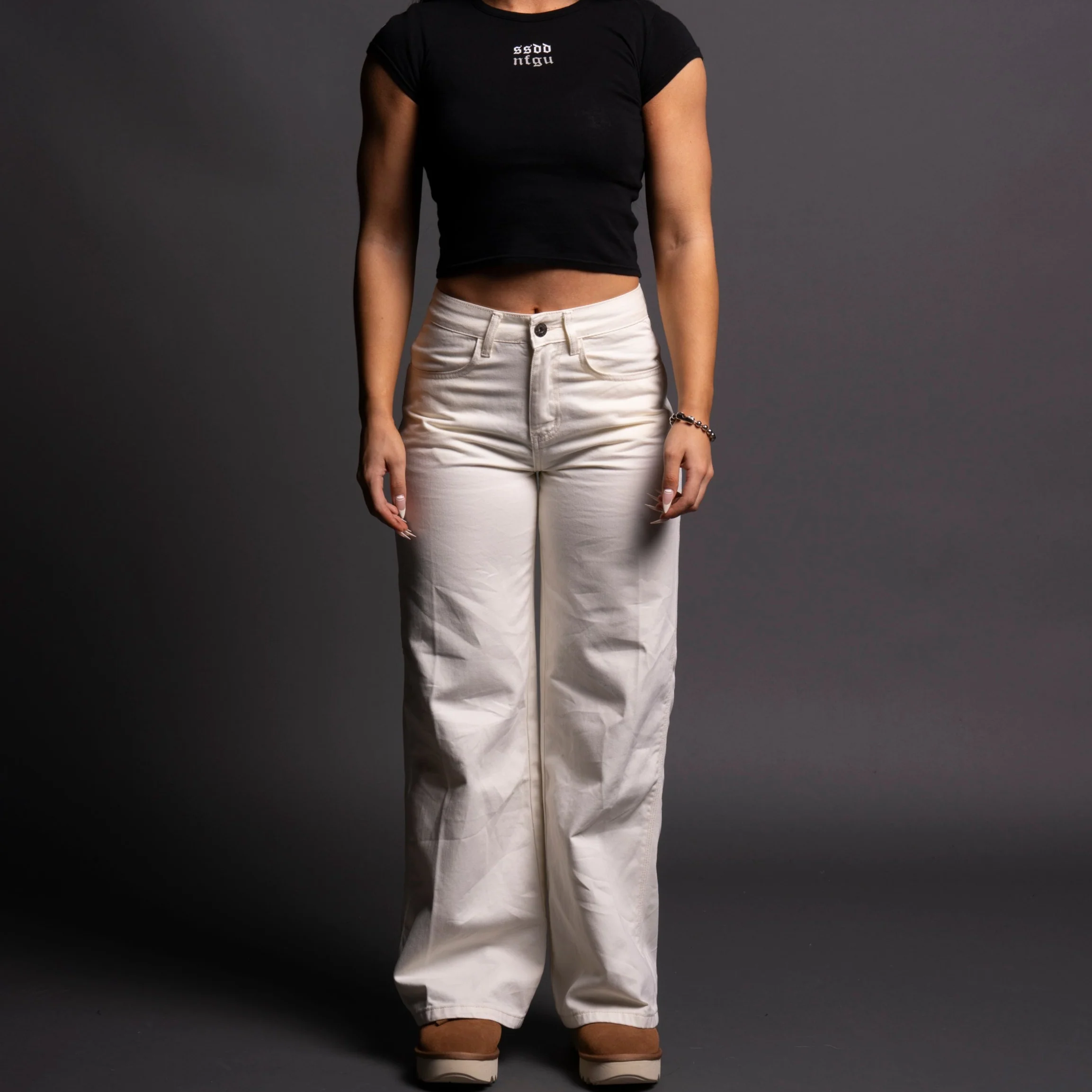 Chopper Lira Denim She Carpenter Pants in Cream