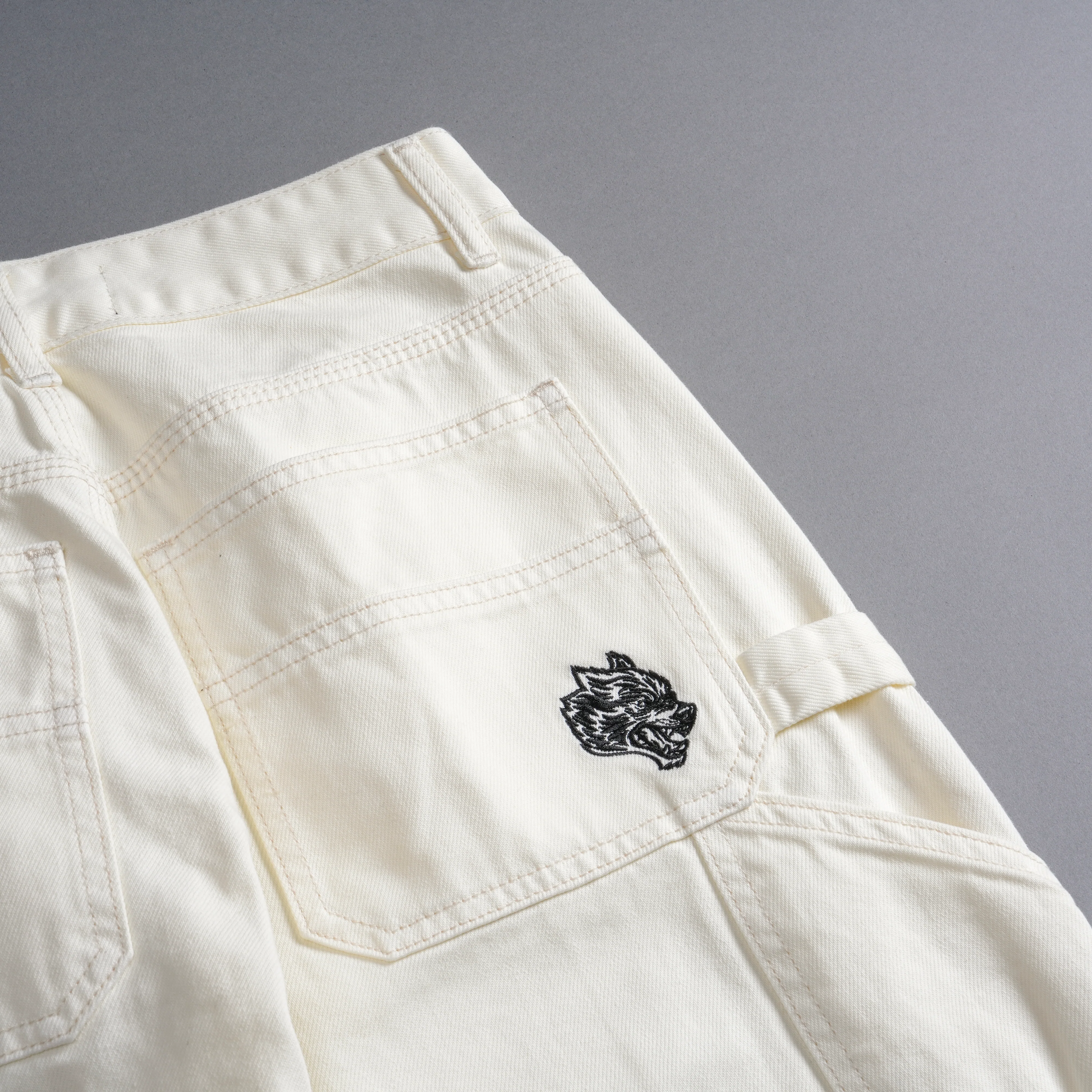 Chopper Lira Denim She Carpenter Pants in Cream - Image 11