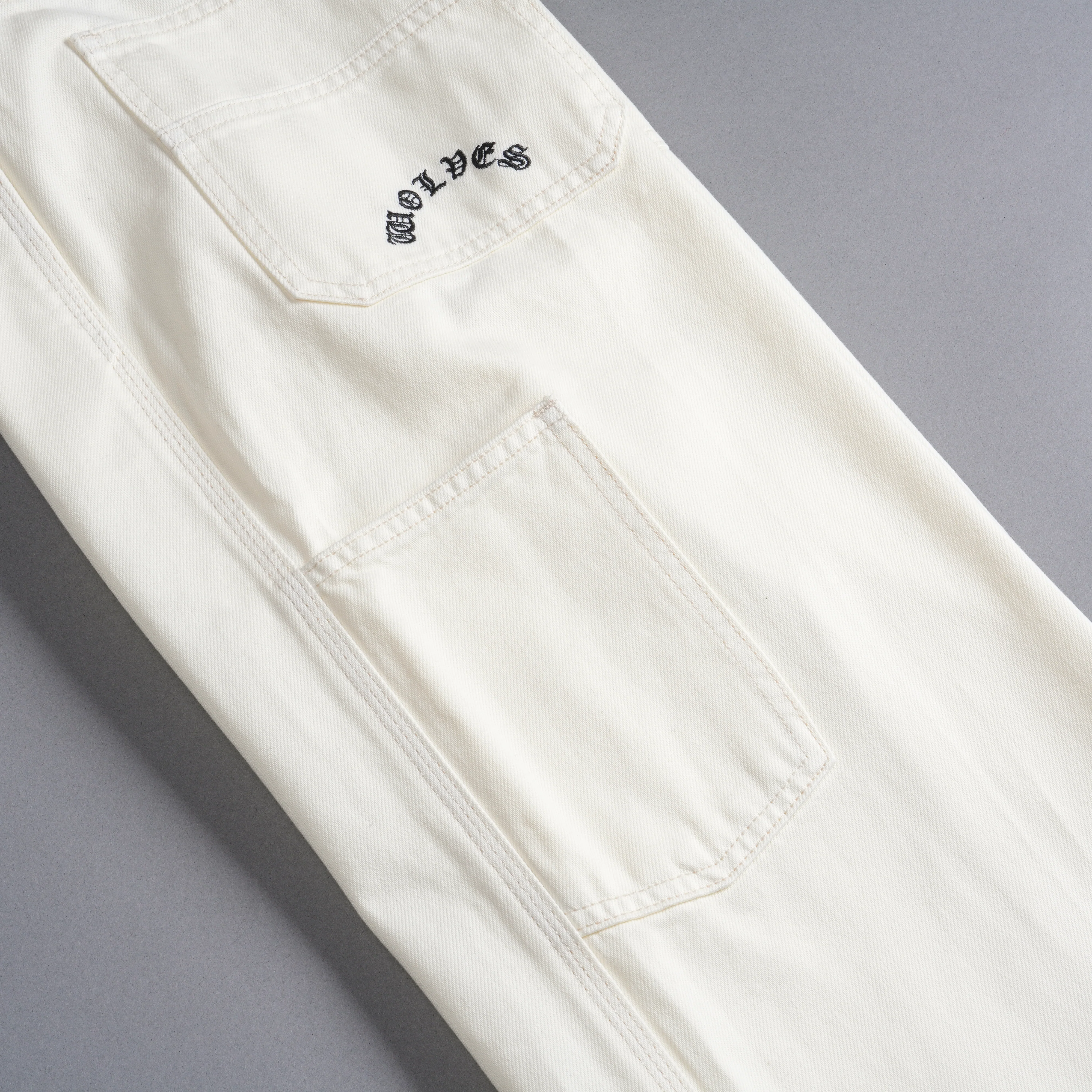 Chopper Lira Denim She Carpenter Pants in Cream - Image 12