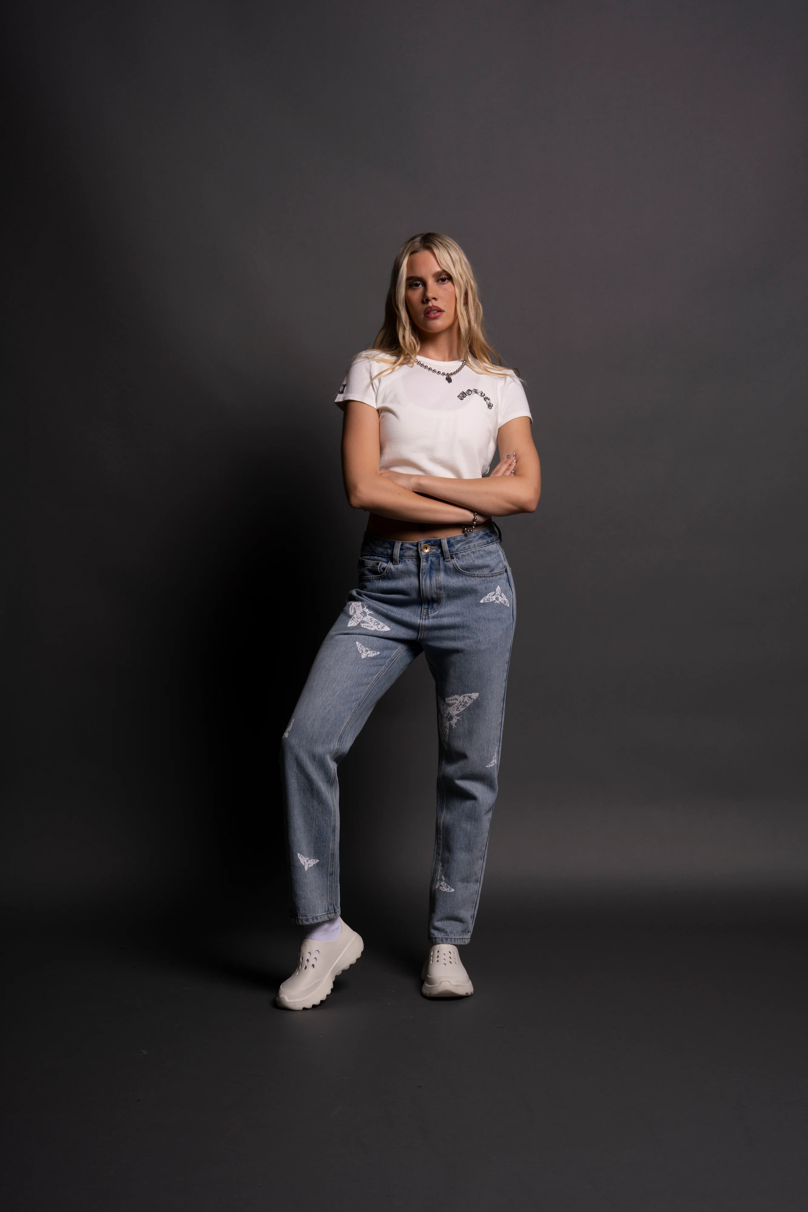 Chopper "Timeless" (Cropped) Tee in Cream - Image 5